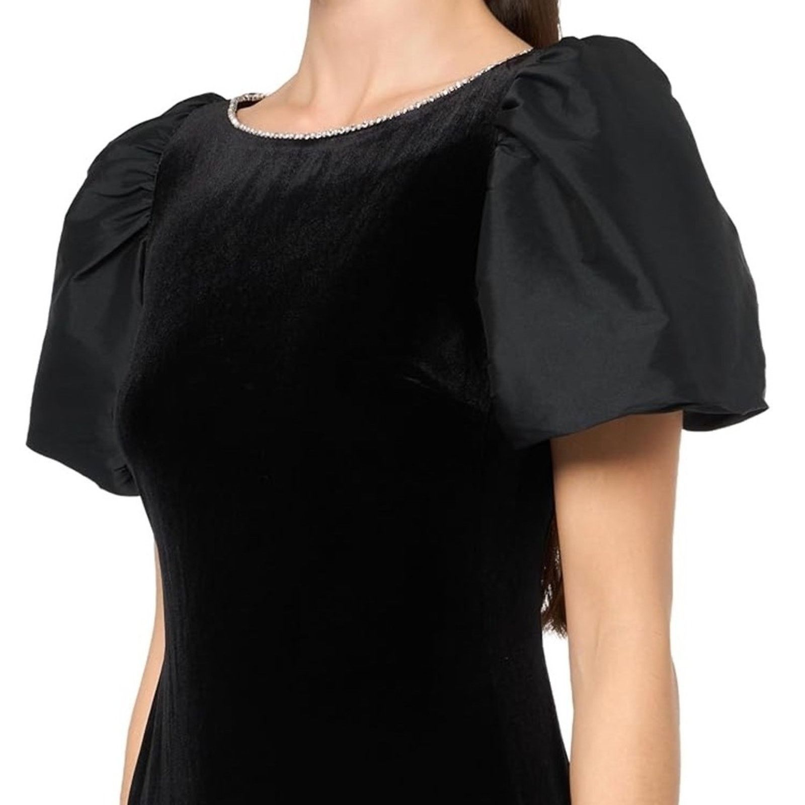 Karl Lagerfeld KARL LAGERFELD PARIS Elegant Black Puff Sleeve Dress Size 4 Size S / US 4 / IT 40 - 10 Thumbnail