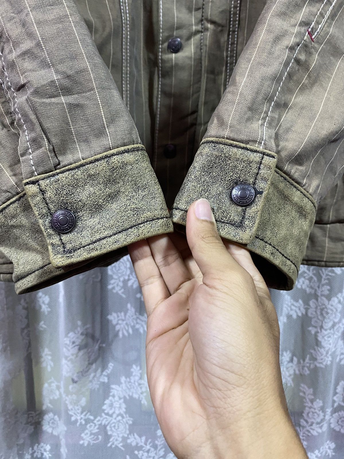 Levi's × Levi's Vintage Clothing × Vintage Vintage Levi's Redloop Hickory Stripe Jacket Made Japan Size US L / EU 52-54 / 3 - 7 Thumbnail