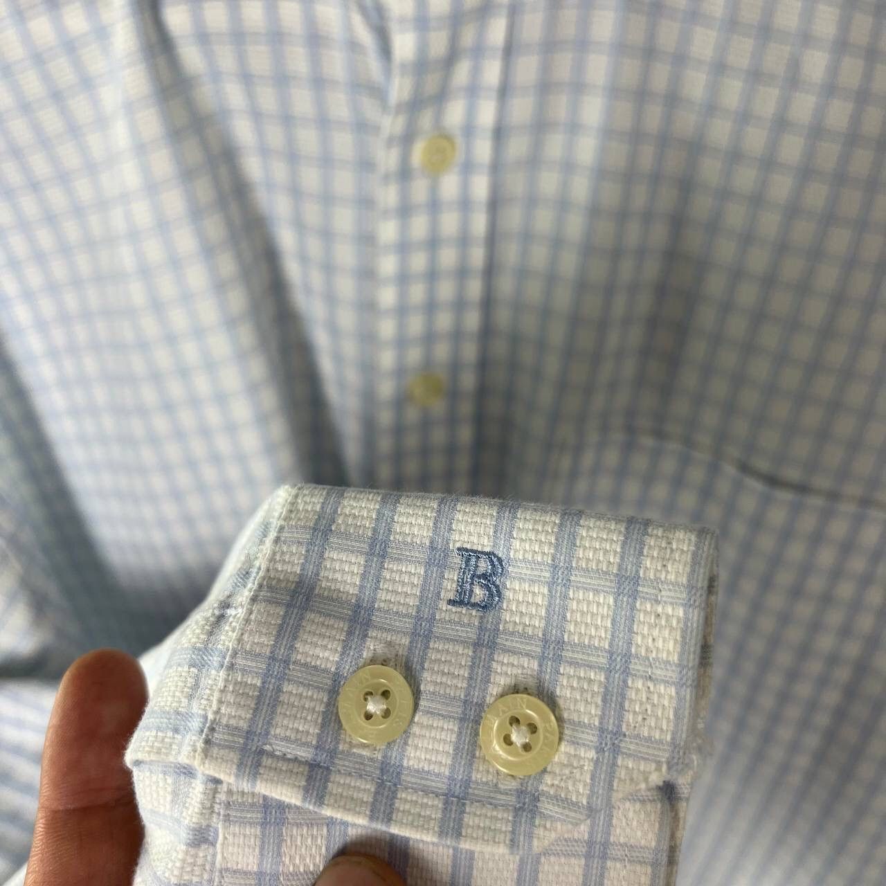 Balmain Rare Vintage Balmain Shirt Button Up Luxury Size US L / EU 52-54 / 3 - 9 Thumbnail