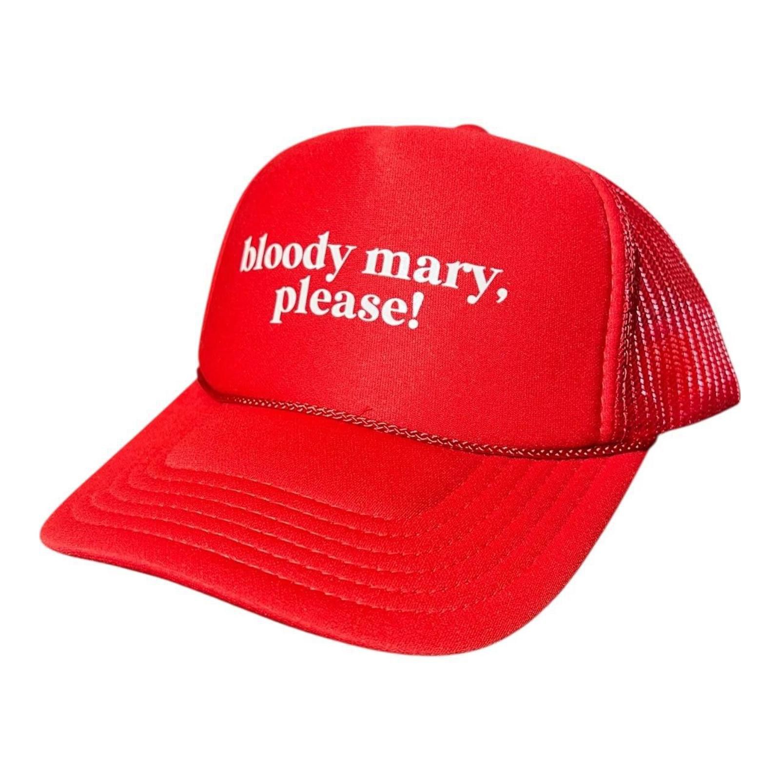 Other Bloody Mary, Please! Red Trucker Hat Size ONE SIZE - 1 Thumbnail