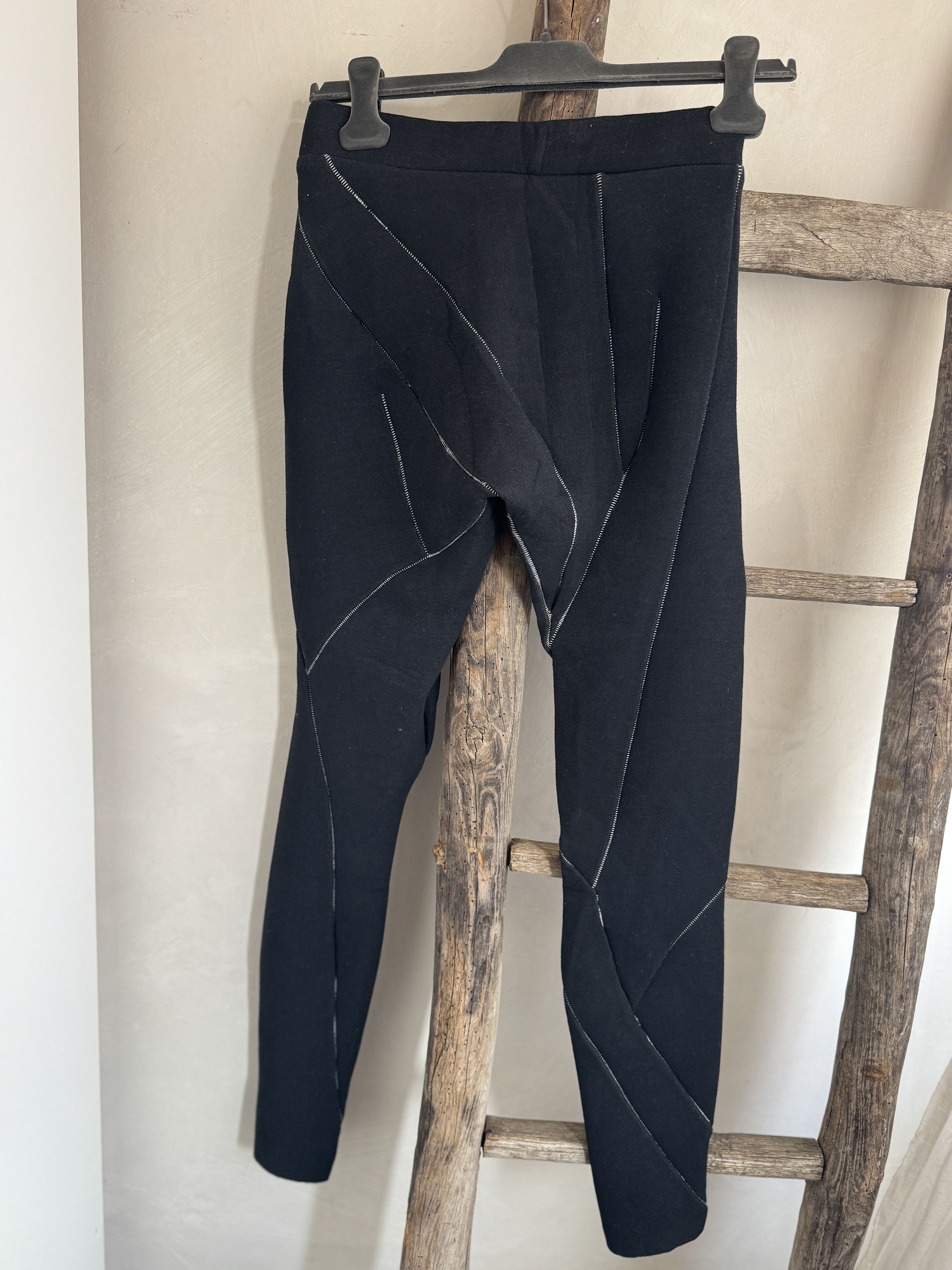 Leon Emanuel Blanck Leon Emanuel Blanck Distortion Neopren Leggings Black Size 27" / US 4 / IT 40 - 2 Thumbnail