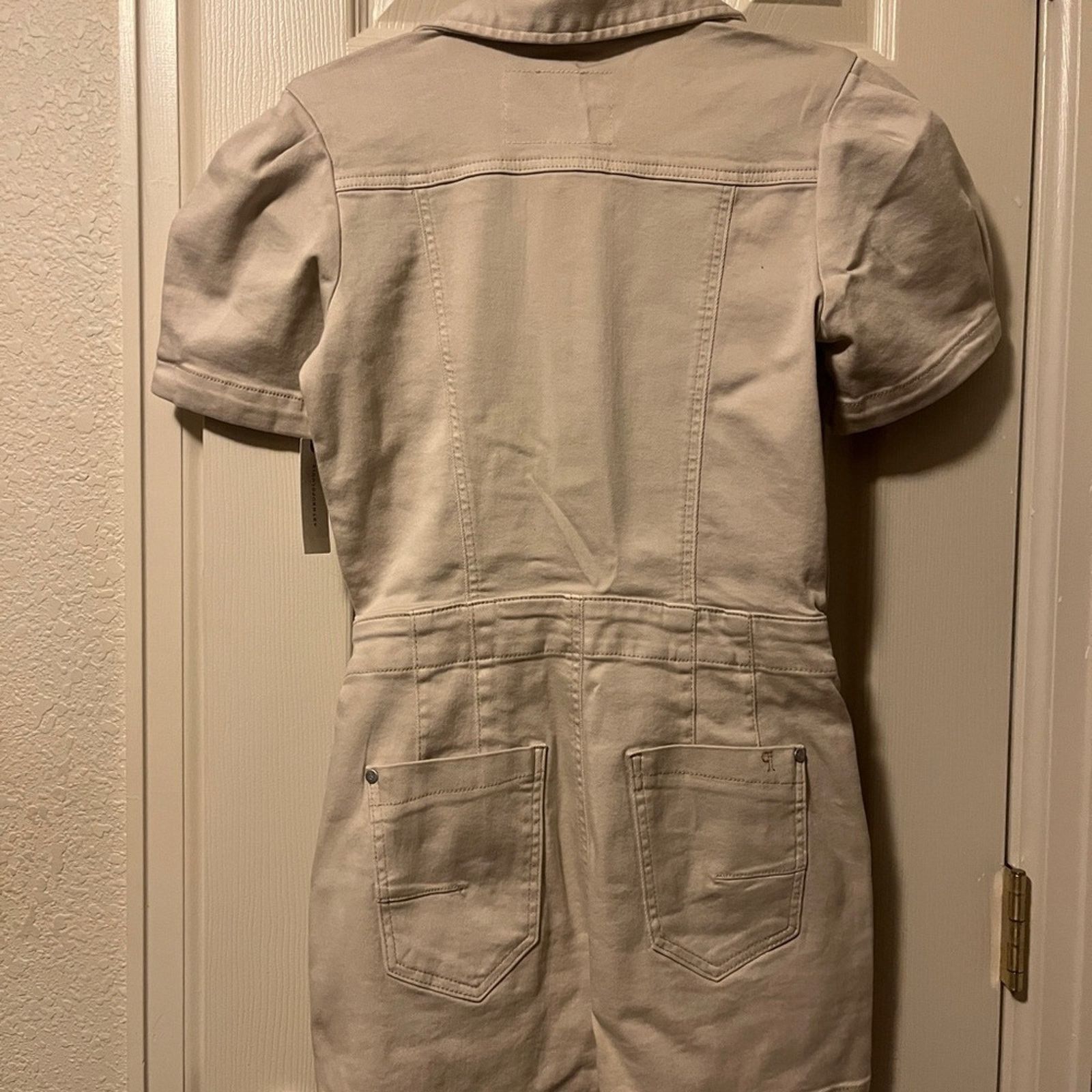Anthropologie The Kit Utility Romper by Pilcro Anthropologie sz 2 Size 26" / US 2 / IT 38 - 4 Thumbnail