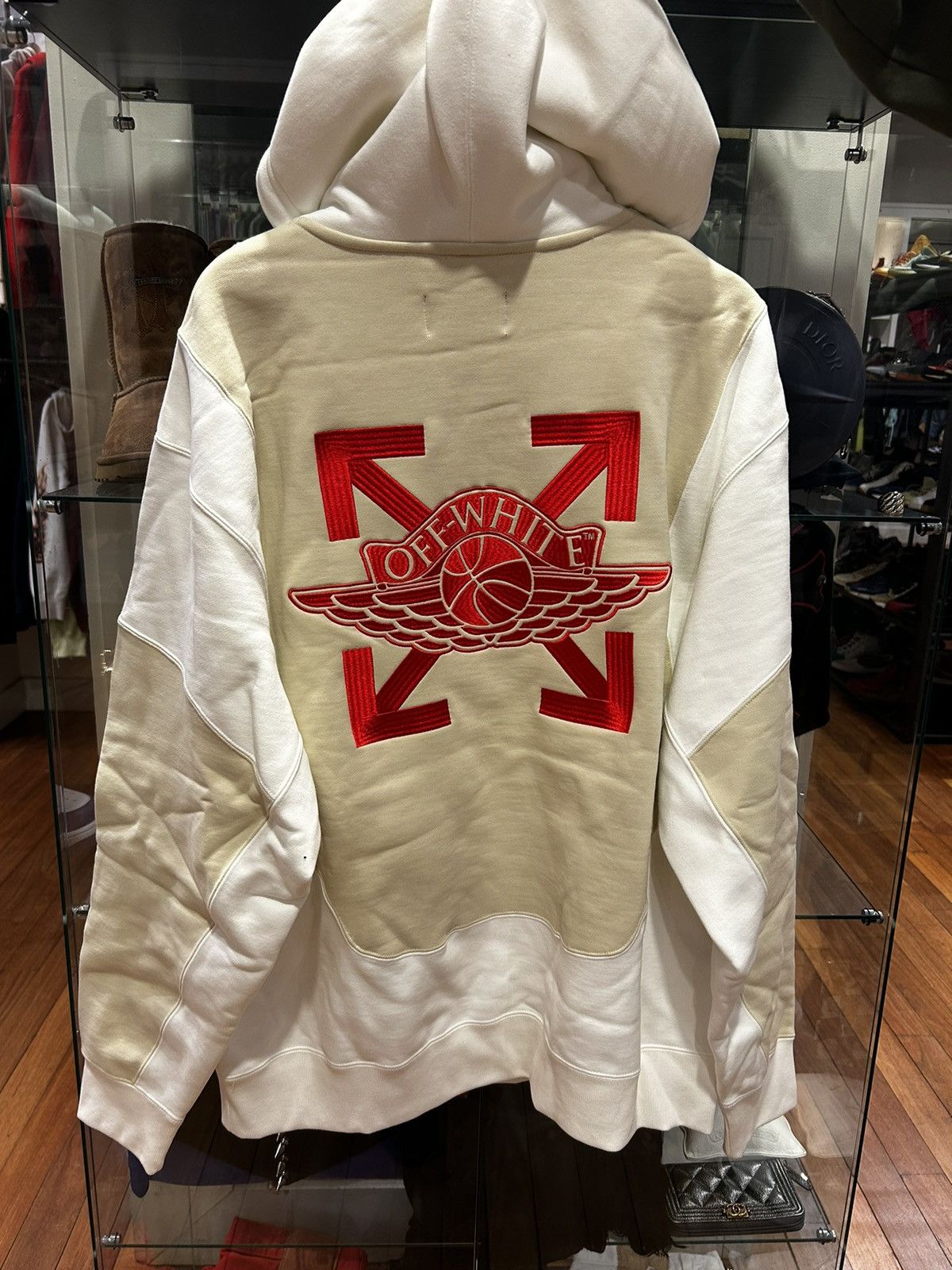 Nike × Off-White Off-White Jordan Hooded Sweatshirt Size US XL / EU 56 / 4 - 3 Thumbnail