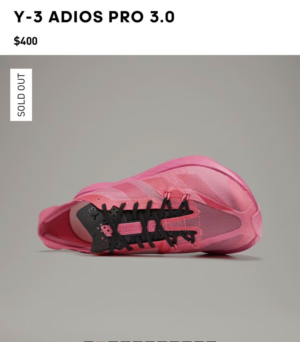 Yohji Yamamoto New in the box Y3ADIOS pro 3.0 Size 9 USA List $400 Size US 9 / EU 42 - 6 Thumbnail