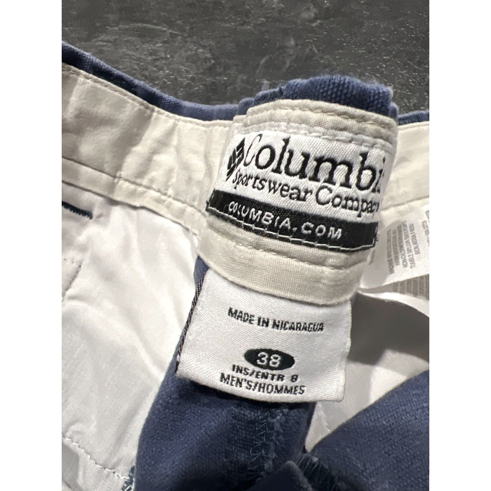 Vintage Columbia Mens Shorts 38 Waist Blue Chino Casual Flat Front 5-Pocket Outdoor Summer Size US 38 / EU 54 - 2 Thumbnail