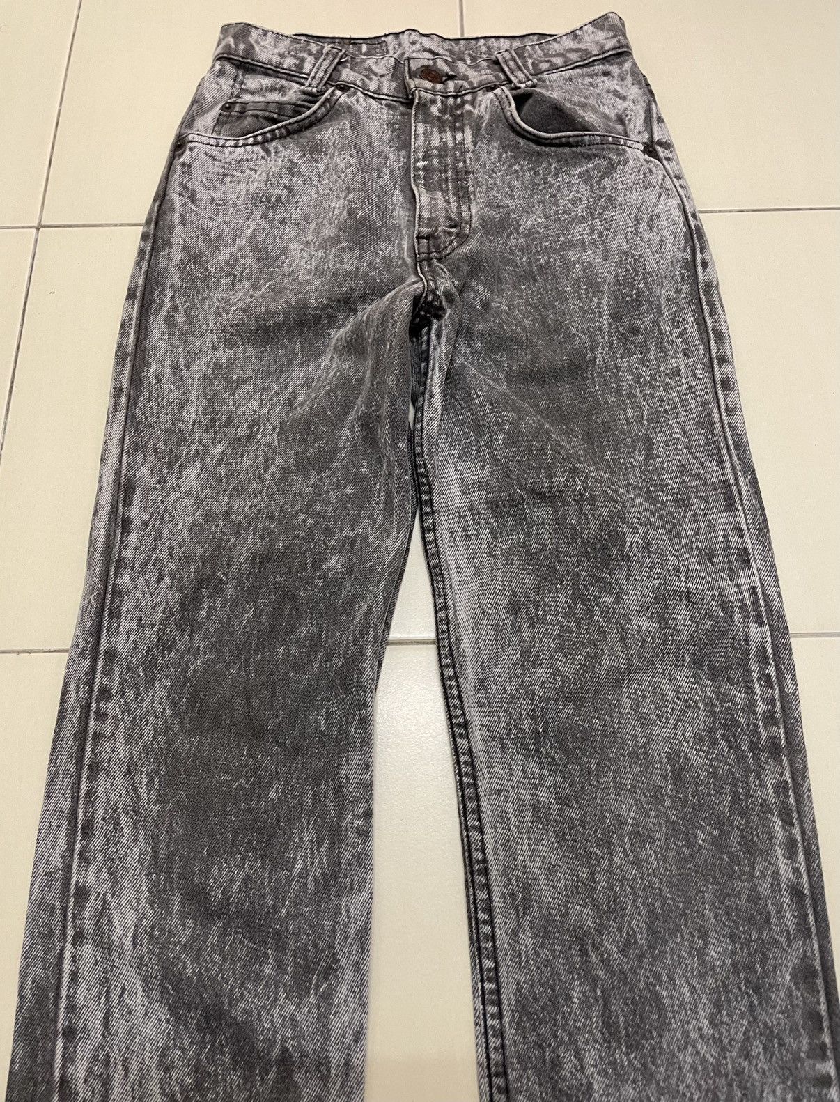 Levi's Vintage Clothing Vtg 80s Levis 705 Acid Wash Gray Denim Size US 26 / EU 42 - 2 Thumbnail