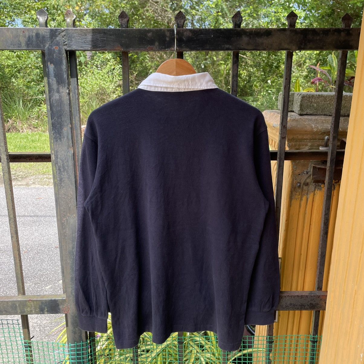 Designer × Vintage 🔥Vintage 90s Elle Homme Paris Stripes Polos Rugby Shirts Size US M / EU 48-50 / 2 - 2 Thumbnail