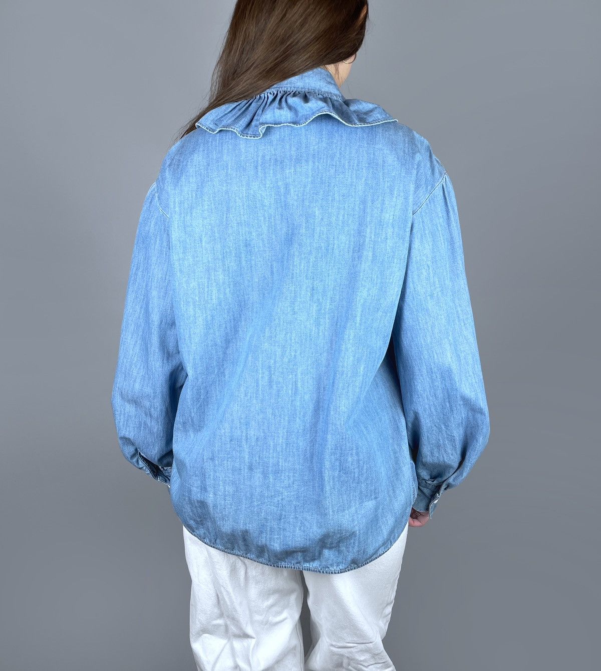 See by Chloe See By Chloe Frill Collar Denim Shirt Eternal LS Size 38 Size S / US 4 / IT 40 - 6 Thumbnail
