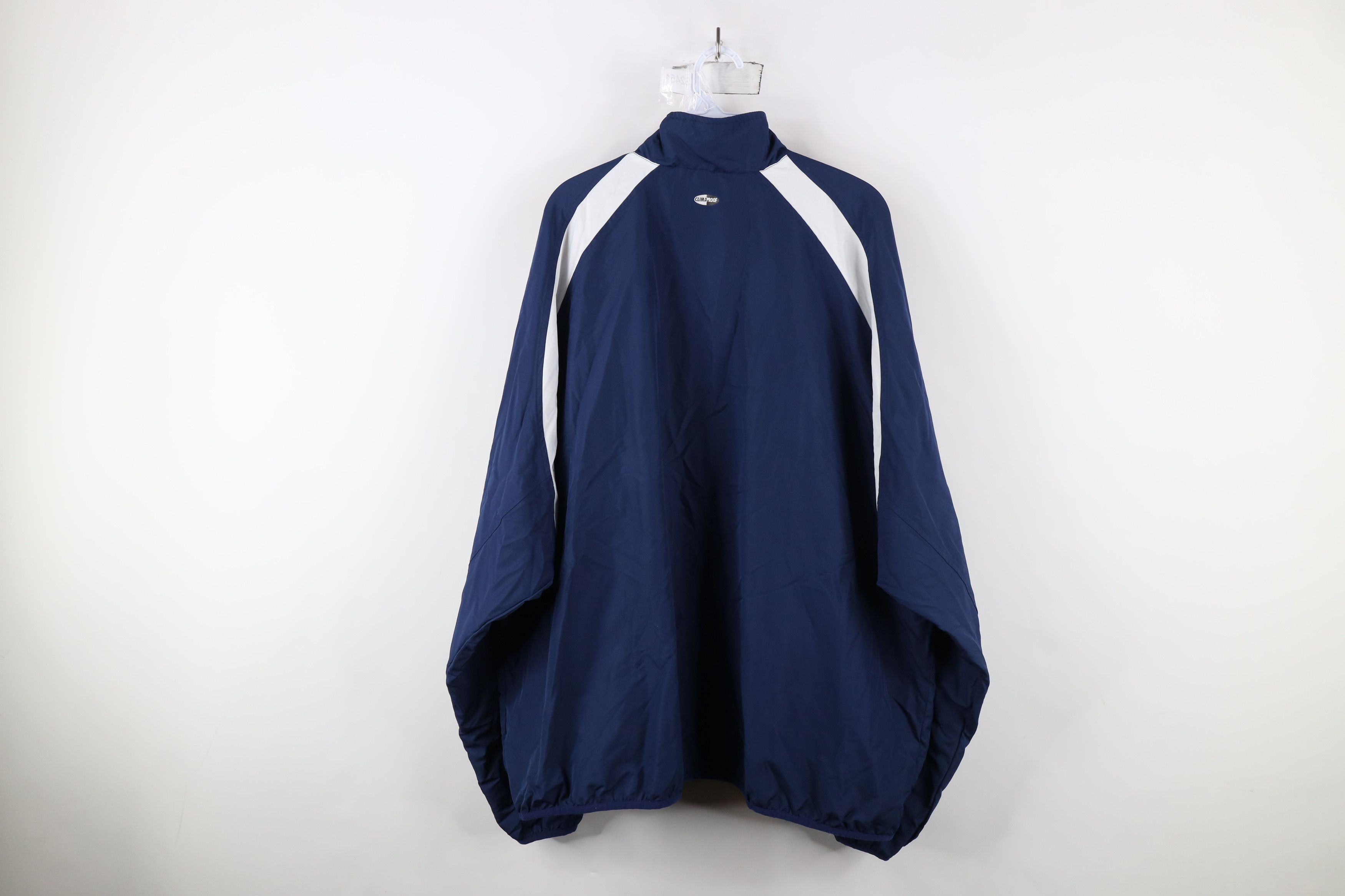 Adidas × Vintage Vintage Adidas Lined Full Zip Windbreaker Jacket Blue Size US XXL / EU 58 / 5 - 14 Thumbnail