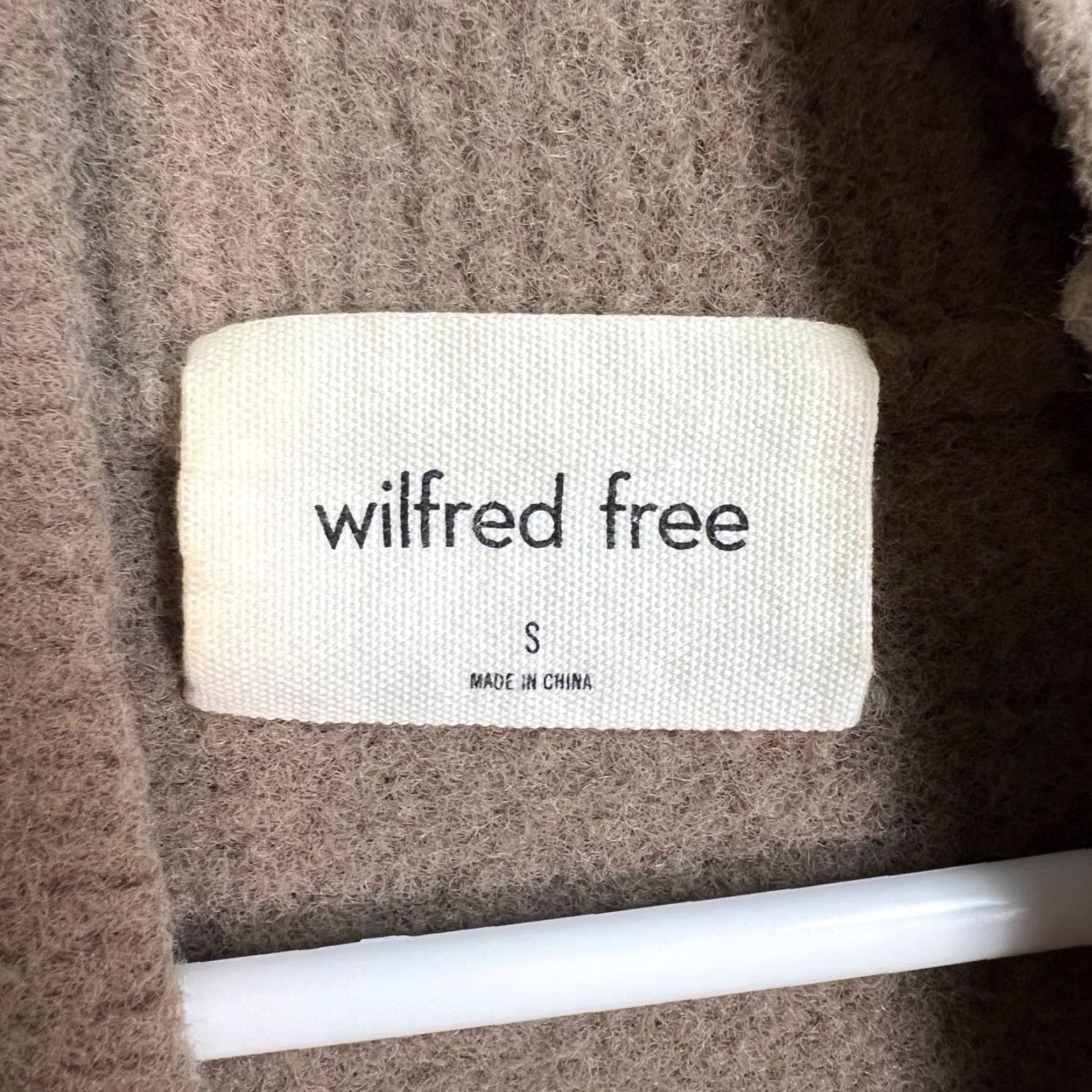 Vintage Wilfred Free Women's Sweater Pullover Size Small Brown Long Sleeve High Neck Casual Knit Size S / US 4 / IT 40 - 3 Thumbnail