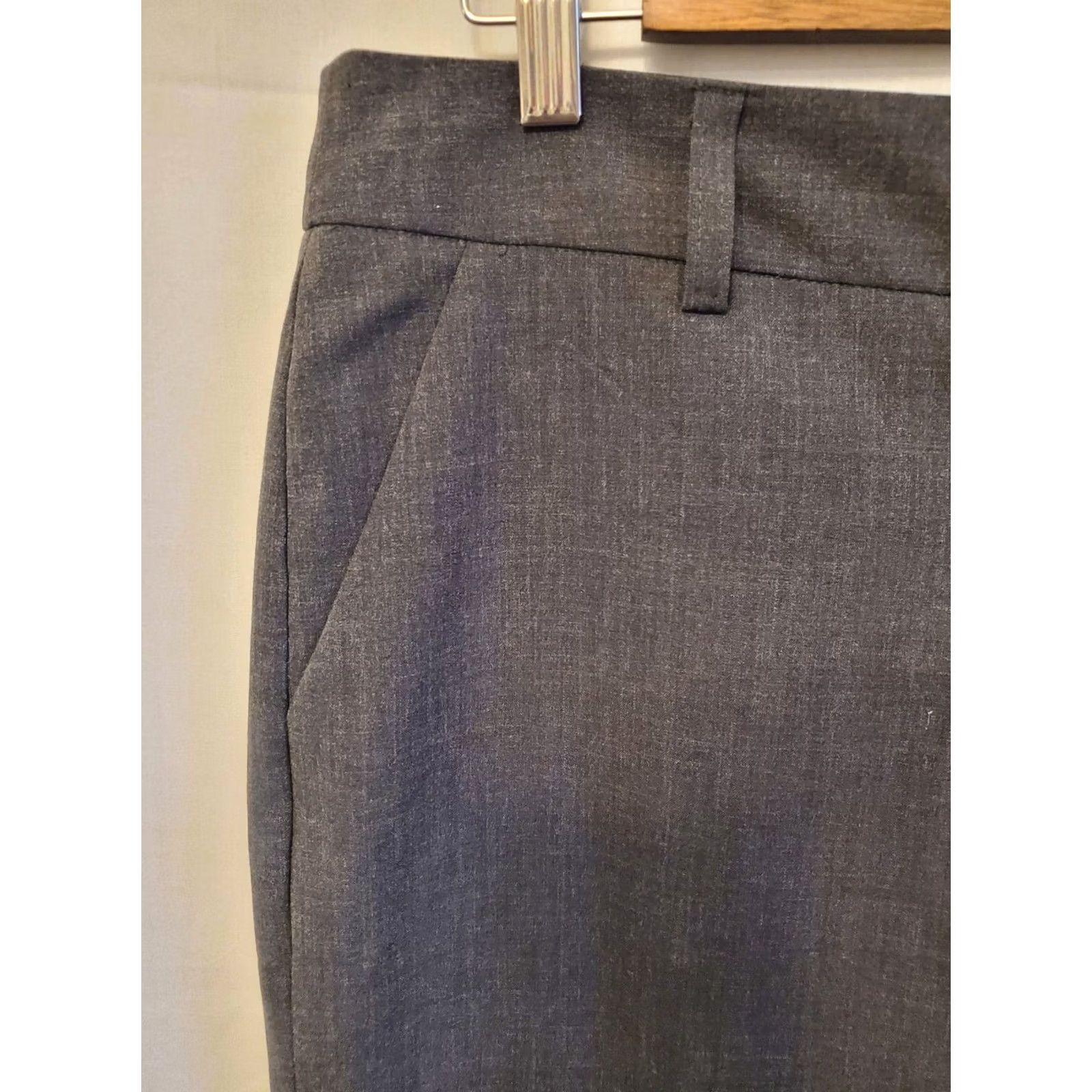 Charter Club Charter Club Tummy Slimming Wide Leg Pants Dark Grey Womens Sz 12 Office Size 34" / US 12 / IT 48 - 3 Thumbnail