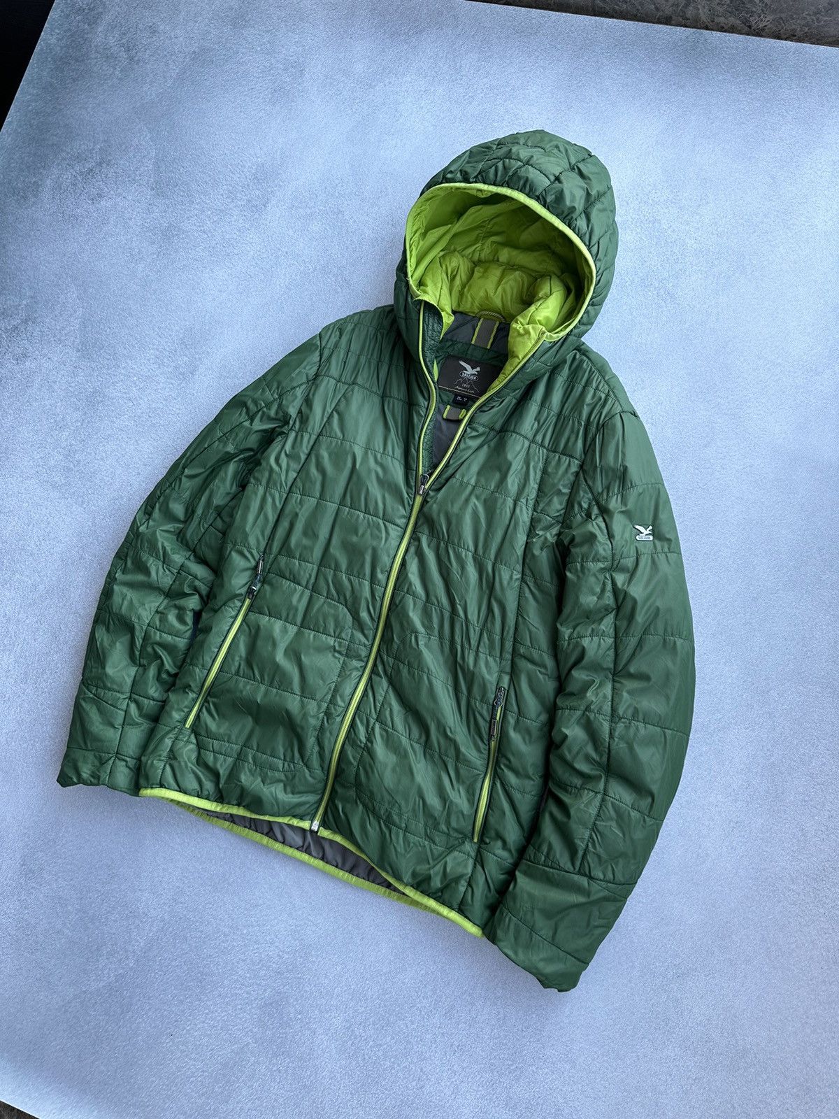 SALEWA × Vintage Salewa Rasciesa PRL Green Micro Puffer Jacket Size US M / EU 48-50 / 2 - 2 Thumbnail