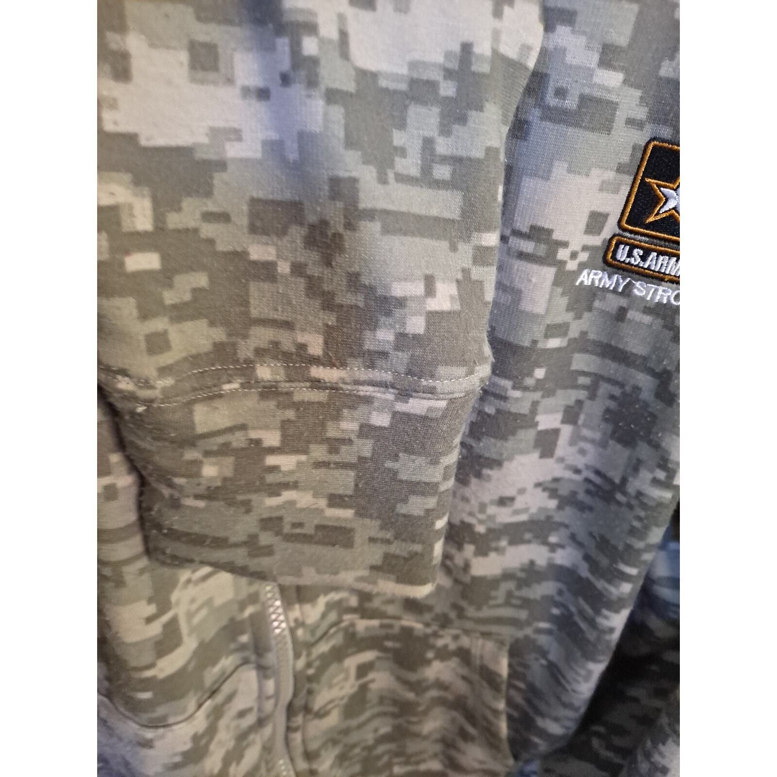 Other US Army Camo Full Zip Hoodie Sweatshirt Size XL Size US XL / EU 56 / 4 - 8 Thumbnail