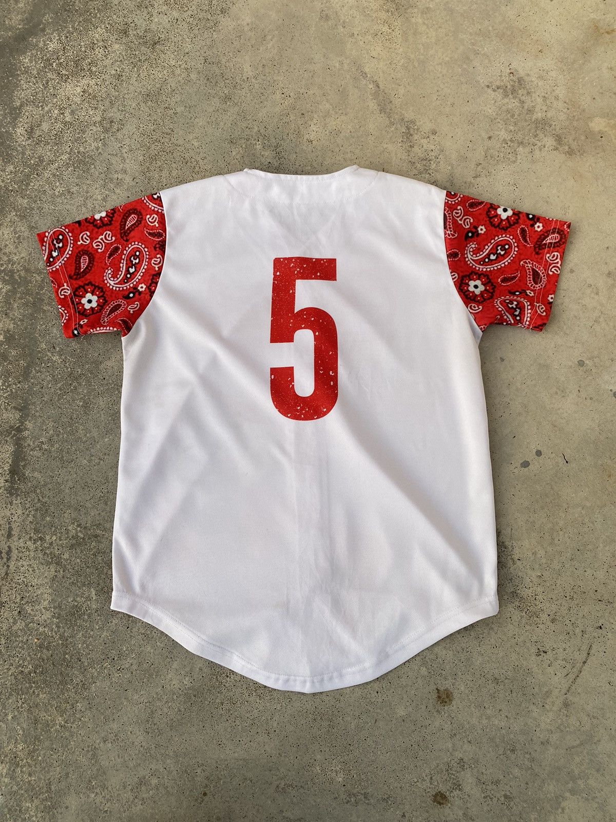 Band Tees Vintage Tupac Shakur Wear Detroit Redwings Baseball Jersey Size US L / EU 52-54 / 3 - 4 Thumbnail