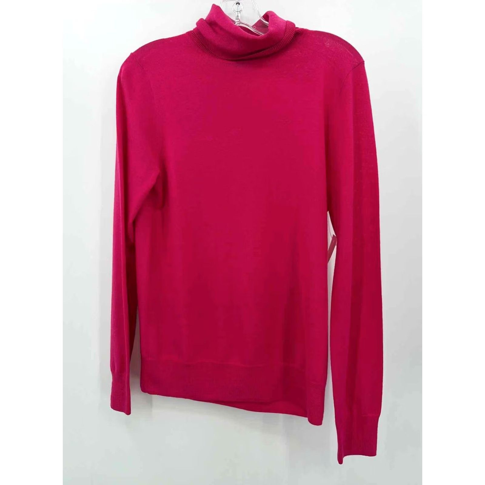 Pinko J Crew Turtleneck Sweater Size Medium Pink Pre-Owned Size M / US 6-8 / IT 42-44 - 2 Thumbnail