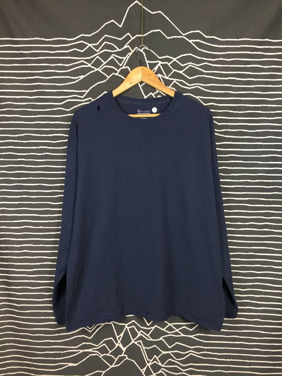 Champion Champion Authentic Athleticwear Plain Longsleeve Tee Size US XL / EU 56 / 4 - 1 Thumbnail