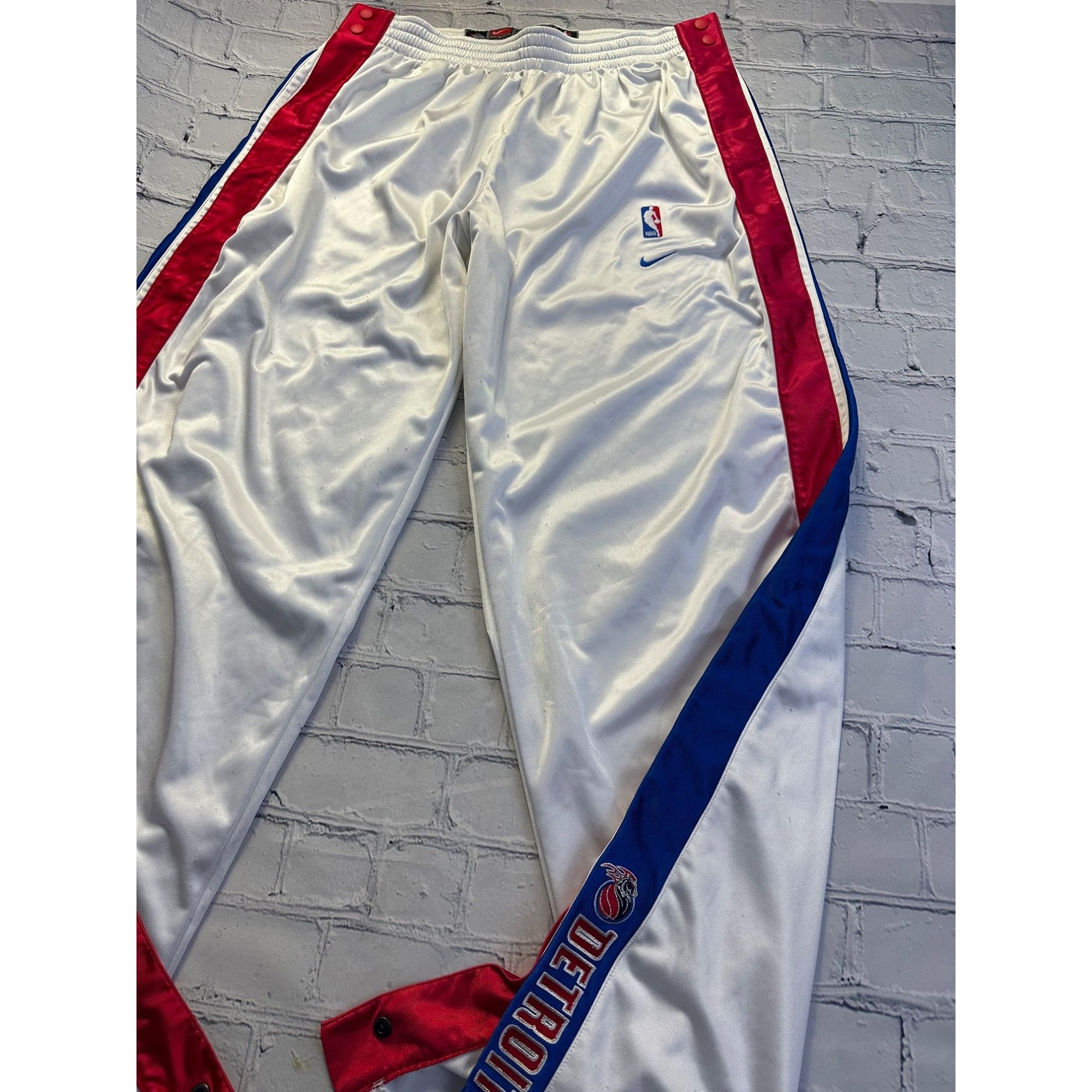NBA Vintage NBA Detroit Pistons Tear Away Basketball Pants