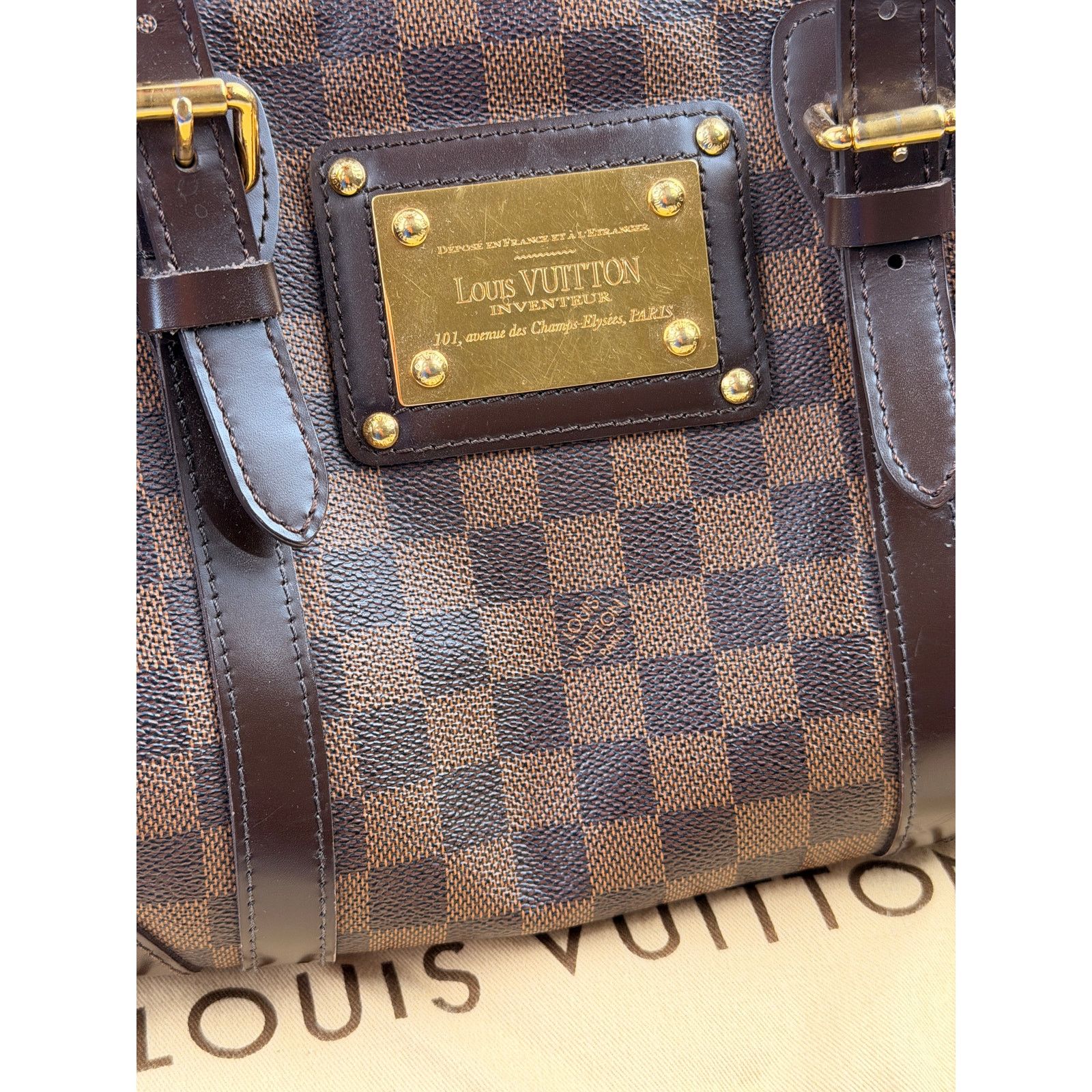 Louis Vuitton Louis Vuitton Damier Ebene Canvas Berkeley Bag Size ONE SIZE - 15 Thumbnail