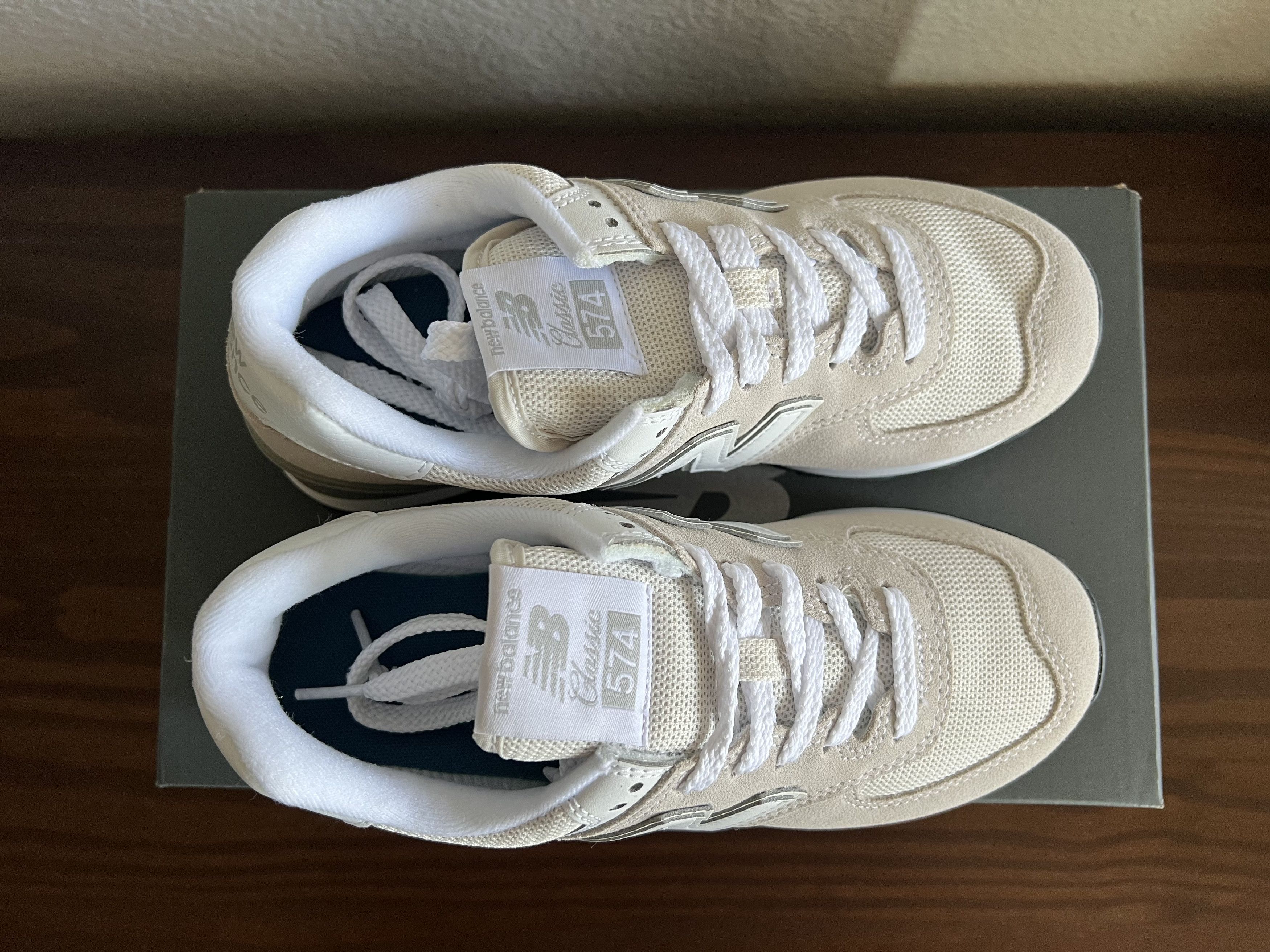 New Balance New Balance Core Classic 574 Cream Size US 6.5 / IT 36.5 - 3 Thumbnail