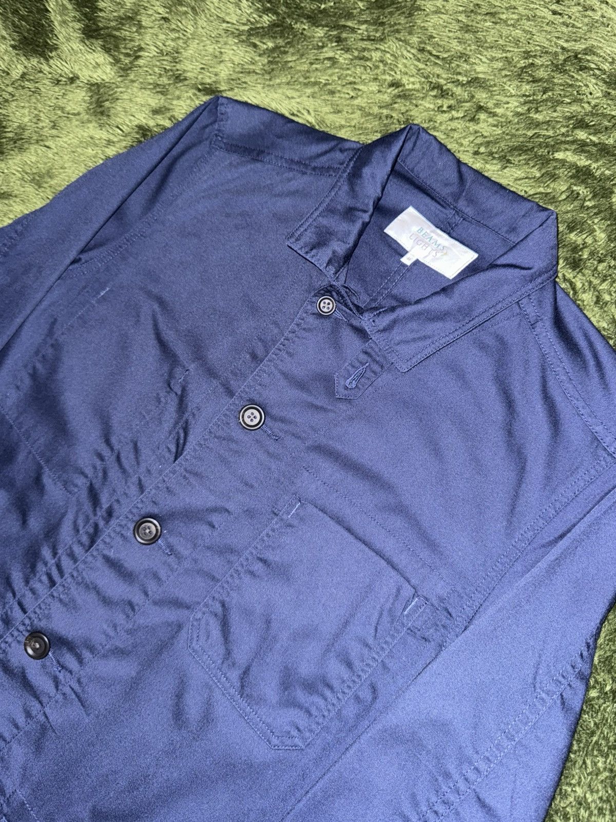 Beams Japan [M] BEAMS Light Cotton Long Coverall Coat – Navy Size US M / EU 48-50 / 2 - 2 Thumbnail