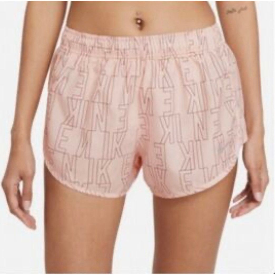 Nike NWOT Woman's Nike Blush Pink Logo Shorts Size S NICE Size 28" / US 6 / IT 42 - 1 Thumbnail