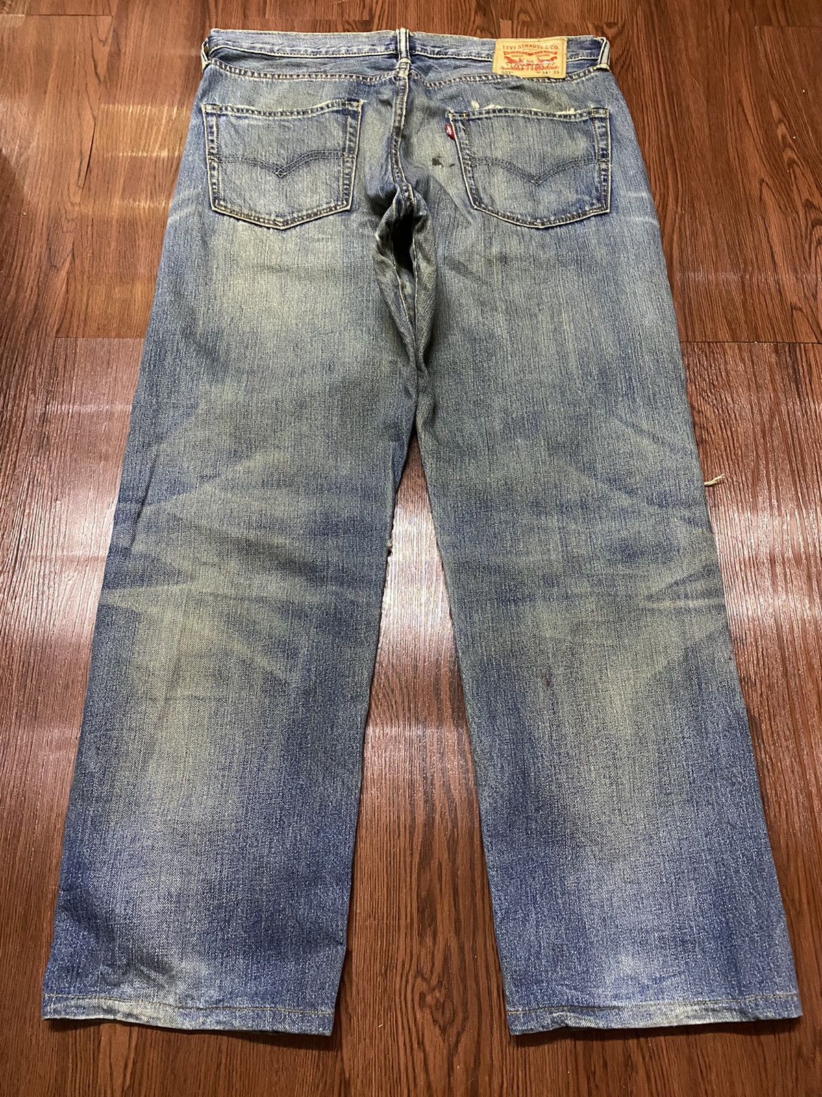 Levi's Vintage Clothing Vintage Y2K Levis503 Mud Wash Distressed Jeans Size US 36 / EU 52 - 13 Thumbnail