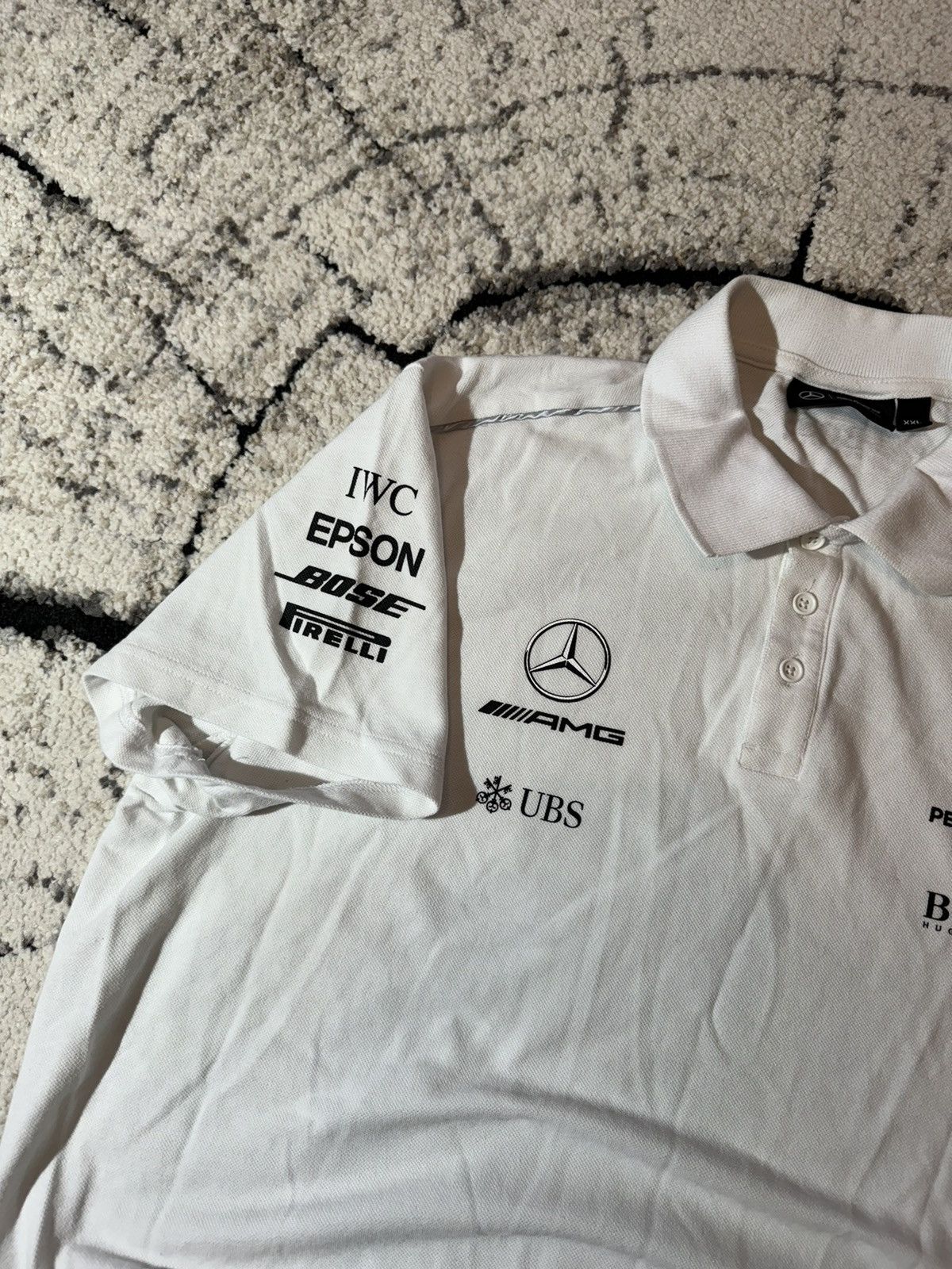 Formula 1 × Hugo Boss × Mercedes-Benz Petronas AMG Mercedes Benz Racing Team Hugo Boss Polo Shirt Size US XXL / EU 58 / 5 - 6 Thumbnail