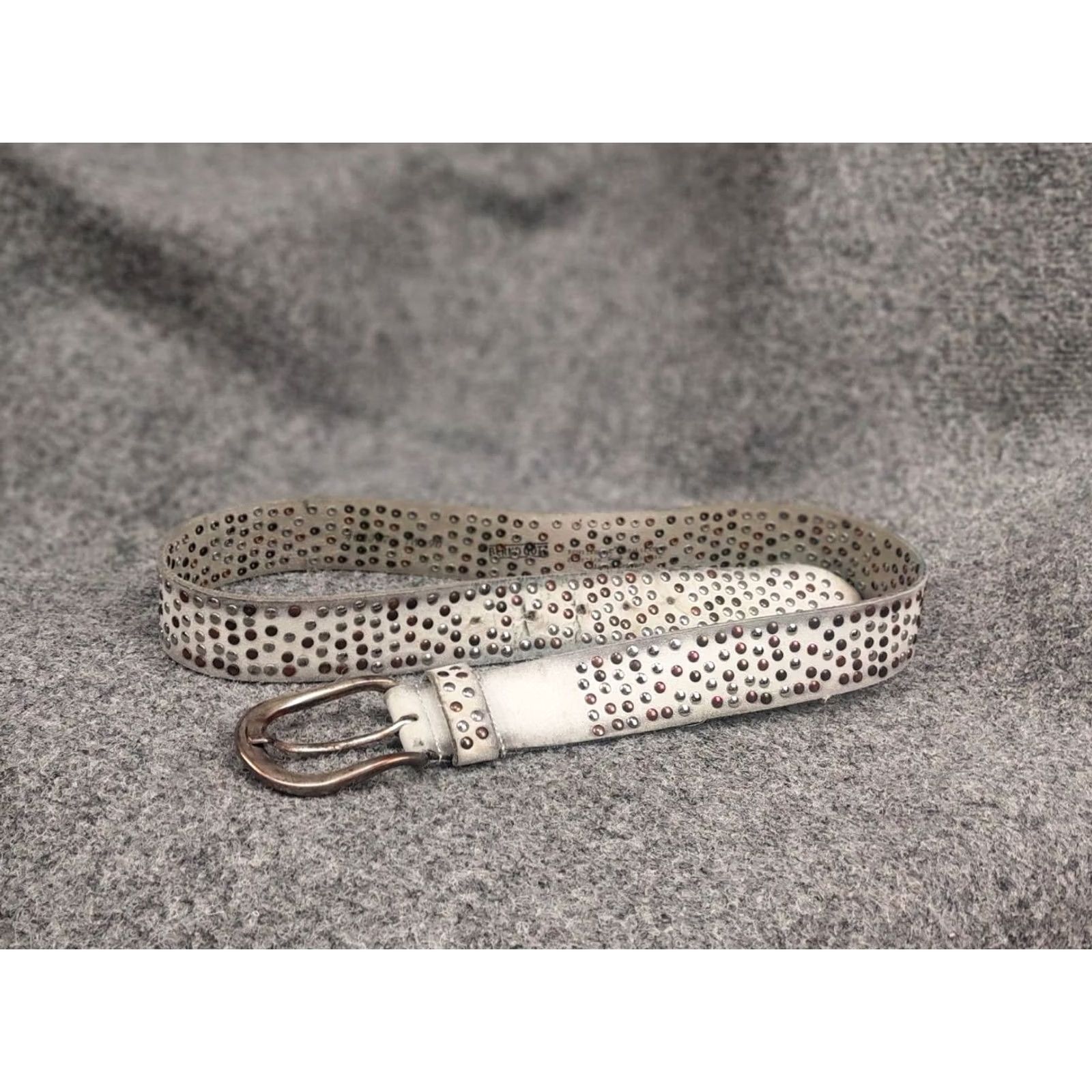 Vintage Vintage Leather Silver Japanese LGB Style Punk Emo Rock Goth belt Size ONE SIZE - 5 Thumbnail
