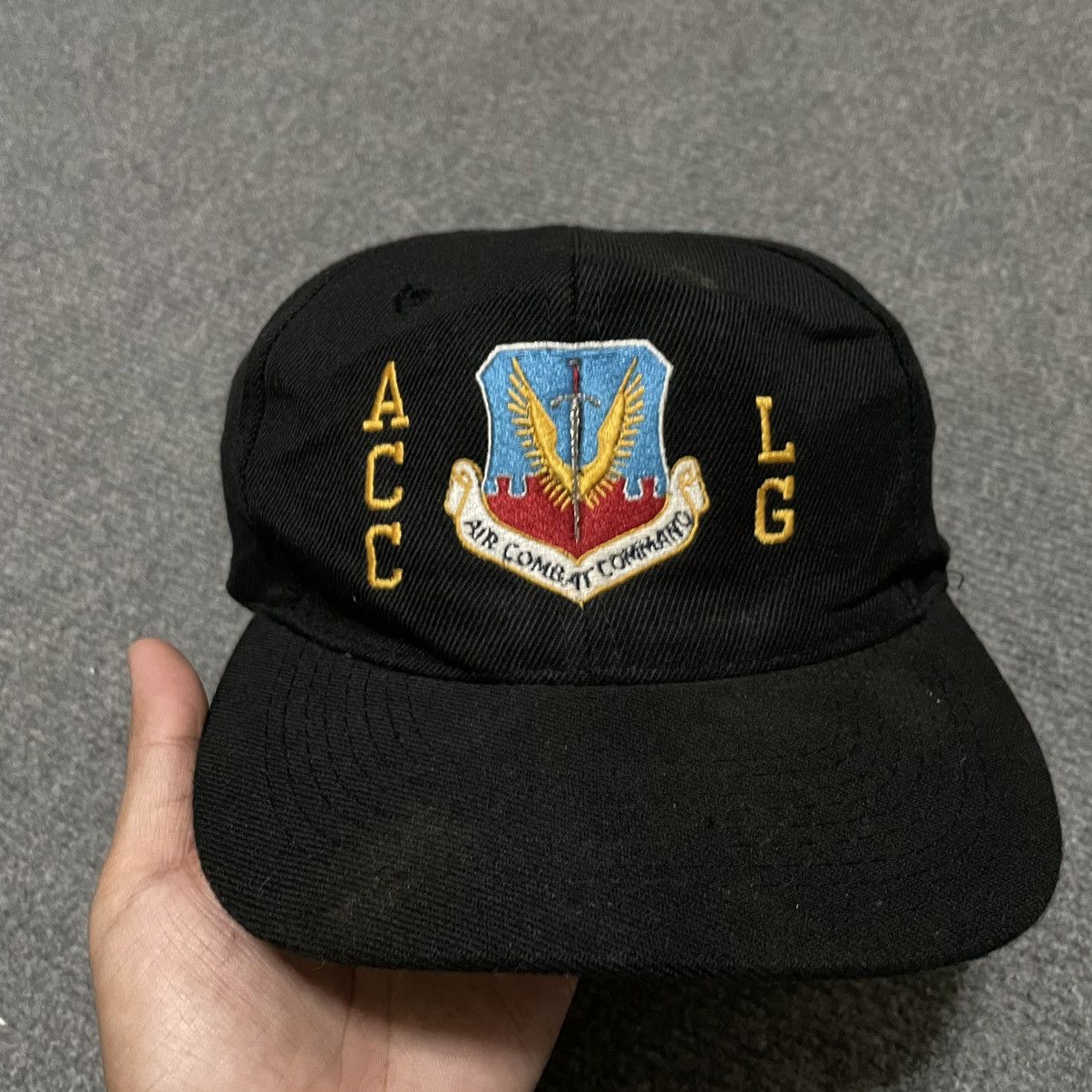 Vintage Vintage 1990s Air Combat Command Cap Hat Size ONE SIZE - 2 Thumbnail