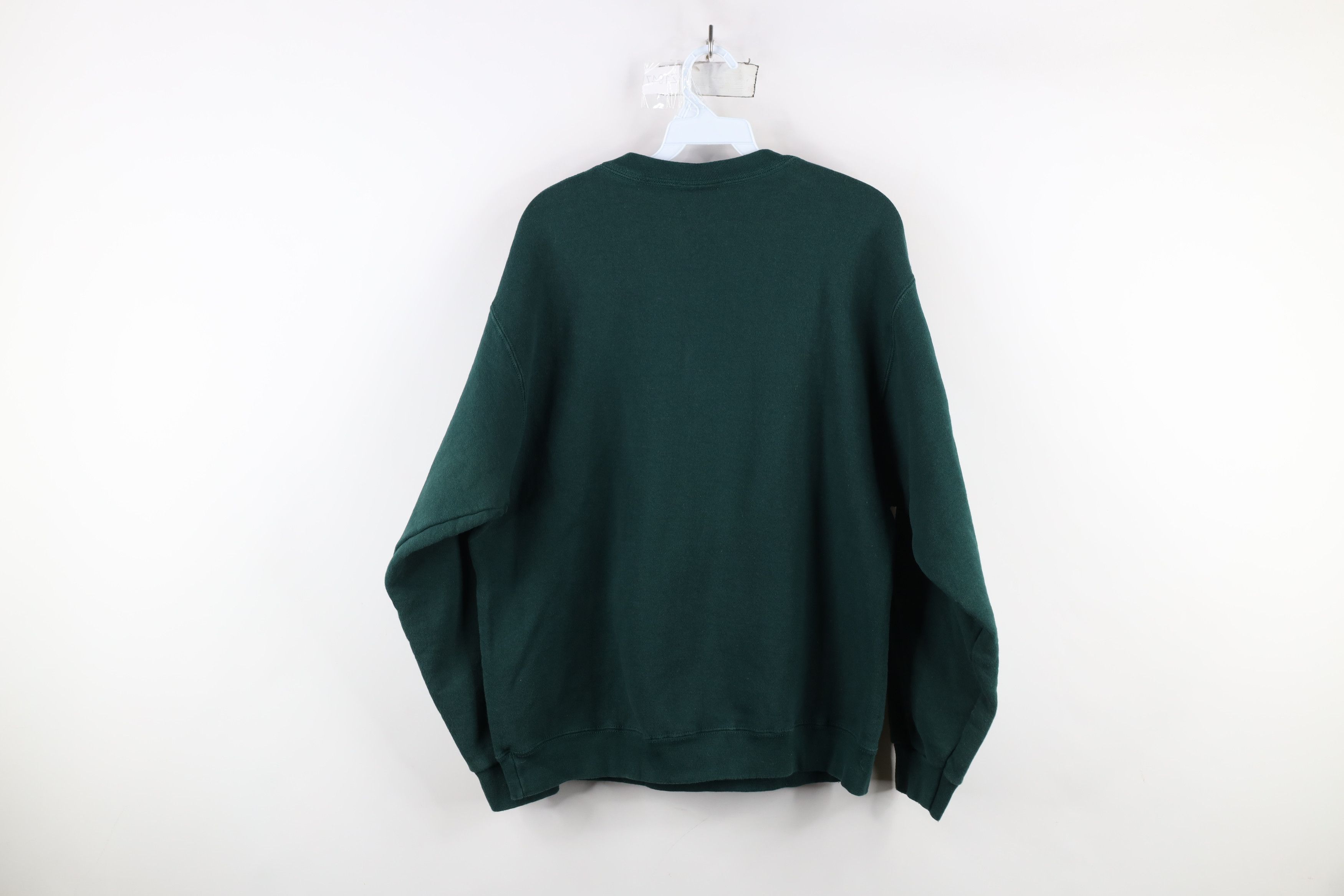 Vintage Vintage 90s Streetwear Heavyweight Sweatshirt Hunter Green Size US L / EU 52-54 / 3 - 9 Thumbnail