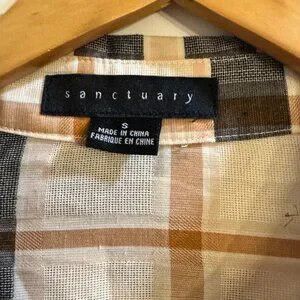 Sanctuary Sanctuary Plaid Button Down Shirt Size S / US 4 / IT 40 - 3 Thumbnail