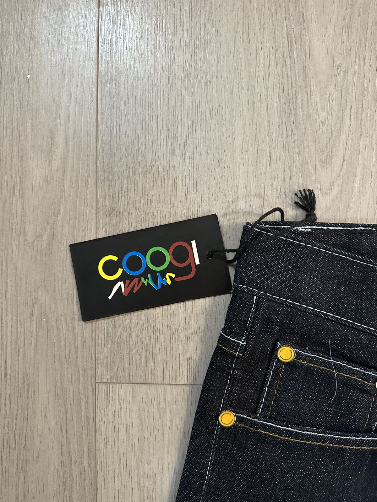 Coogi NEW TAGS! Y2K COOGI Embroidered Mexico Luchador Grey Jeans Size US 34 / EU 50 - 6 Thumbnail