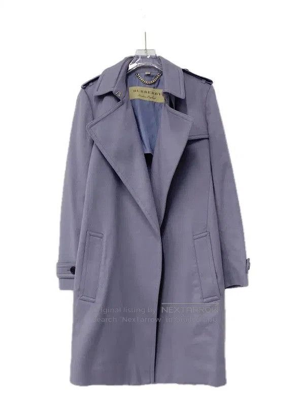 Burberry Burberry Women's Purple Wool Coat. Size L / US 10 / IT 46 - 1 Thumbnail