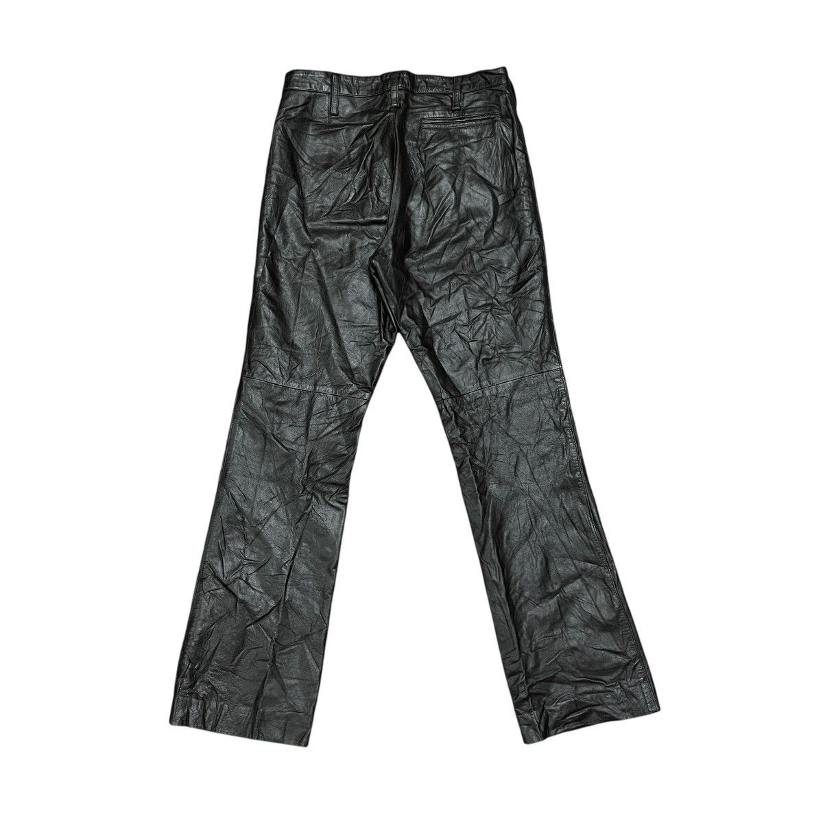 JUN MEN Vintage 90s Jun Men Genuine Cowhide Leather Pants, Size L Size US 30 / EU 46 - 7 Thumbnail