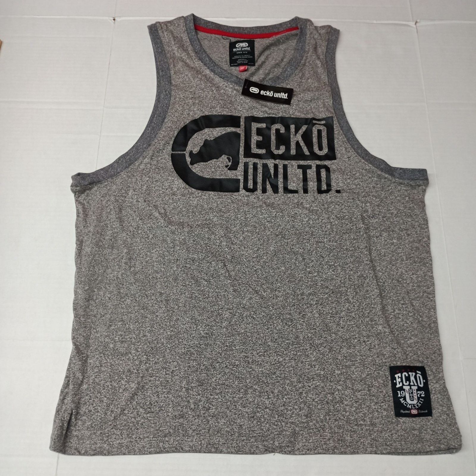 Ecko Unltd. Ecko Unltd Tank Top Men's 2XL Gray Rhino Graphic Spell Out Size US XXL / EU 58 / 5 - 1 Thumbnail