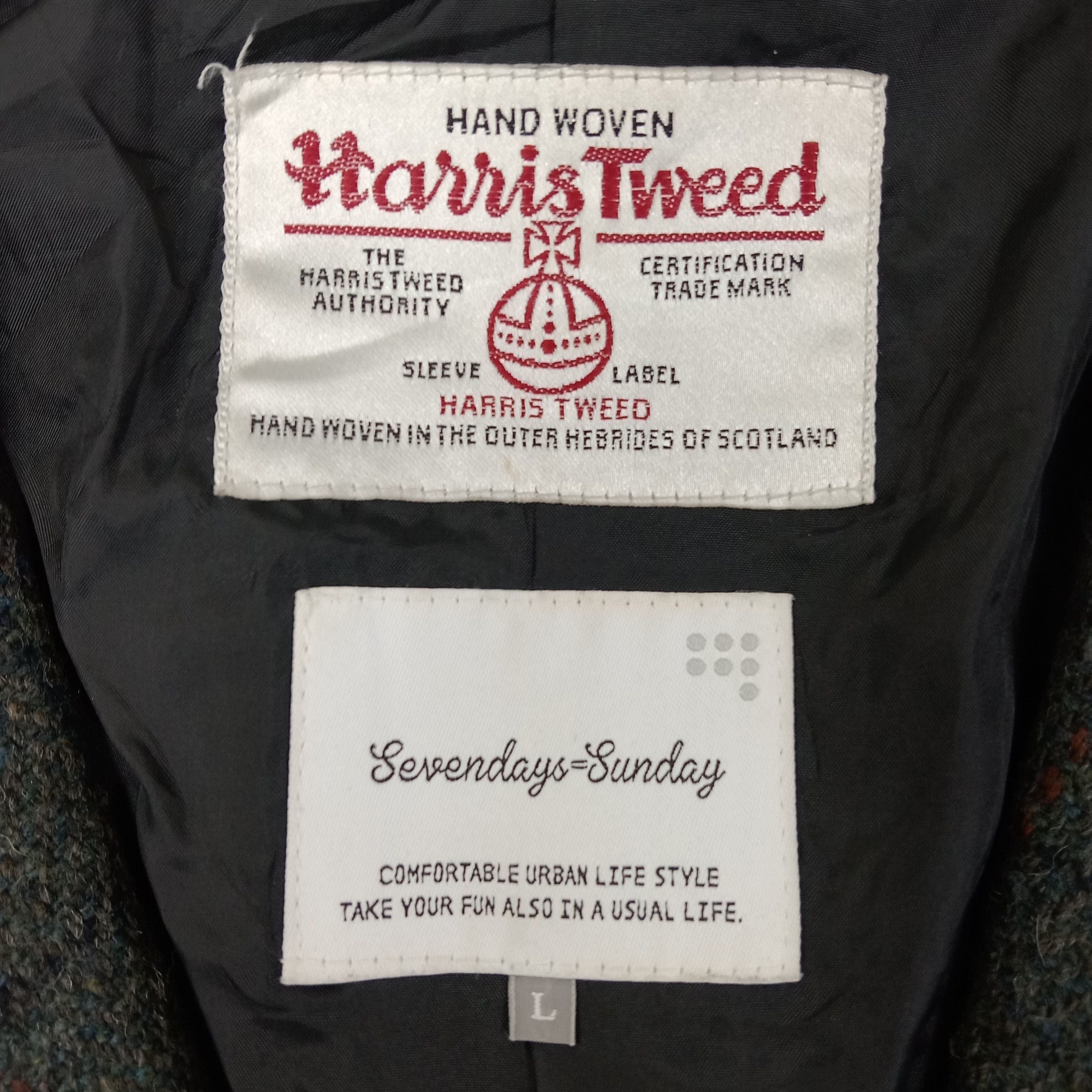 Harris Tweed Harris Tweed Designer Brand Trench Coat Jacket C254N6 Size US M / EU 48-50 / 2 - 4 Thumbnail