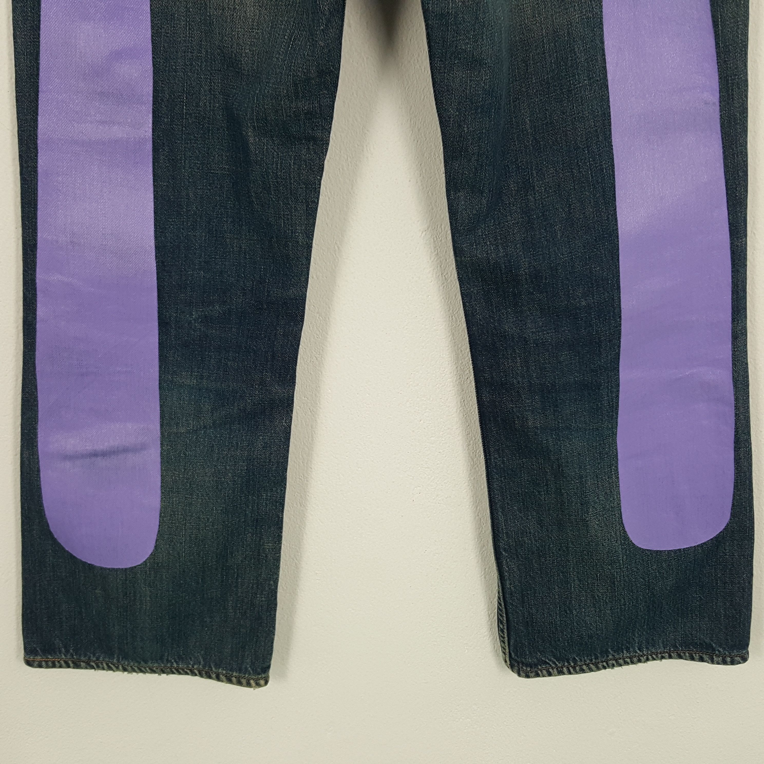 Japanese Brand × Vintage Vintage Evisu Yamane Japanese Brand Custom Denim Jeans Size US 31 - 3 Thumbnail