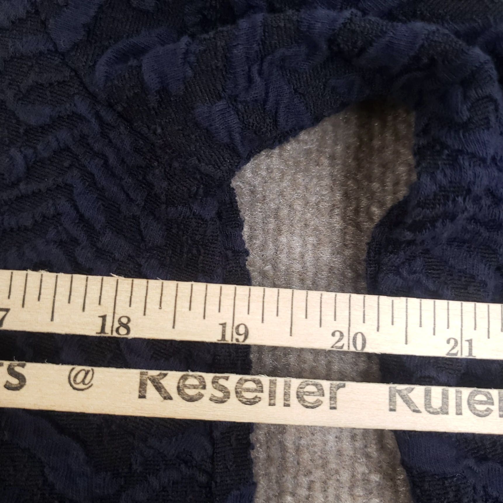 J.McLaughlin J. McLaughlin Sweater Women M Blue Collared Textured Zip Back Lightweight Size M / US 6-8 / IT 42-44 - 3 Thumbnail
