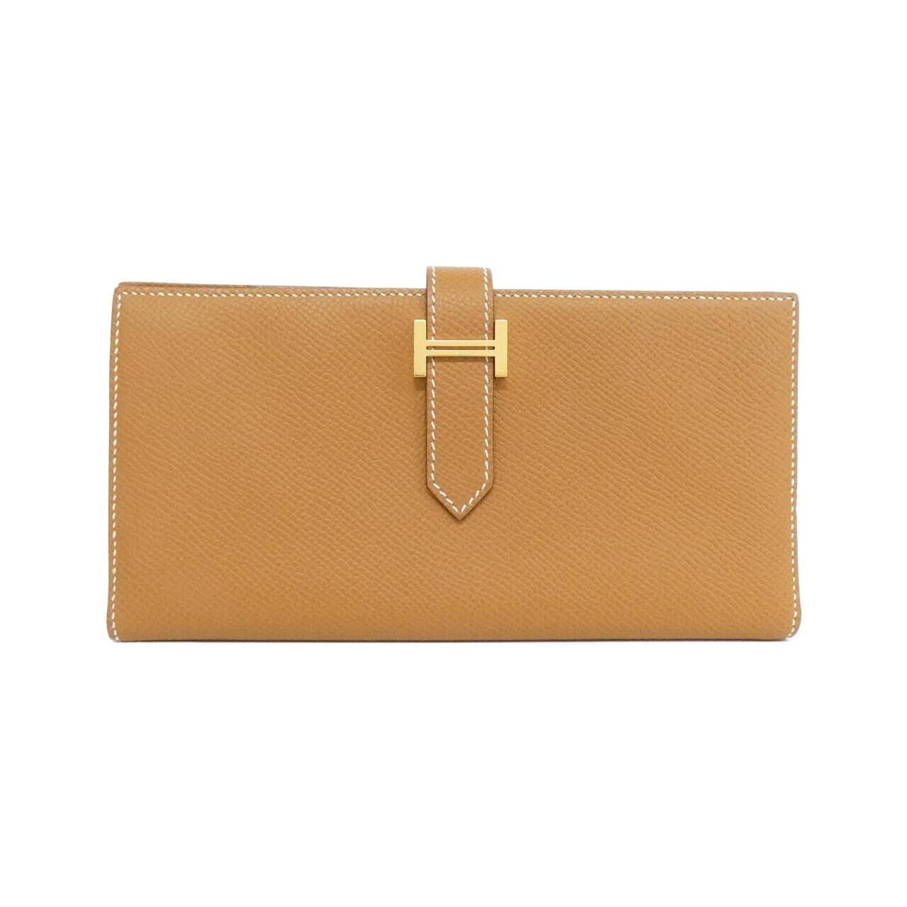 Hermes Hermes Hermes Bearn Souffle Epsom Long Wallet Leather Long Wallet W DUTY FREE for USA Size ONE SIZE - 1 Thumbnail