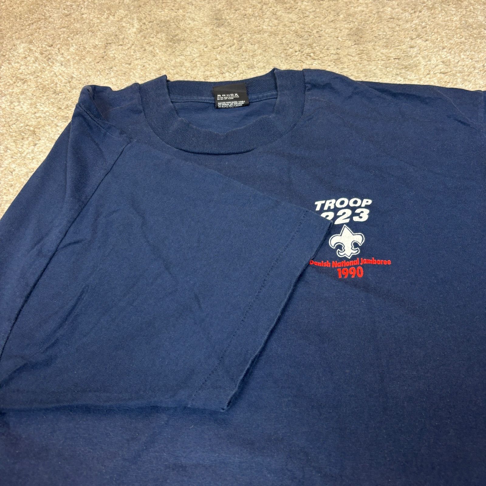 Vintage Vintage 1990 Danish National Jamboree Troop 223 Shirt 2XL Size US XXL / EU 58 / 5 - 6 Thumbnail