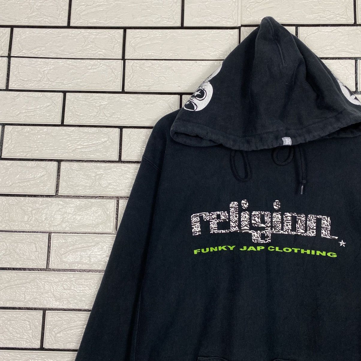 Japanese Brand Religion Hoodie Pull Over Punk Design Big Logo Size US XL / EU 56 / 4 - 8 Thumbnail