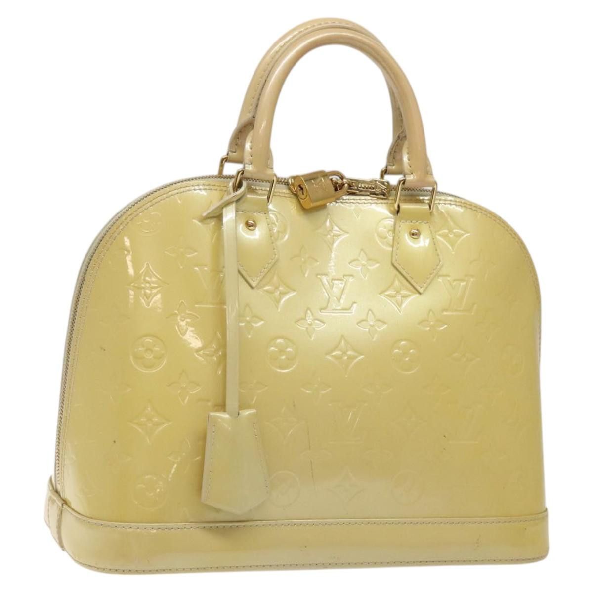 LOUIS VUITTON Monogram Vernis Alma PM Hand Bag Broncorail