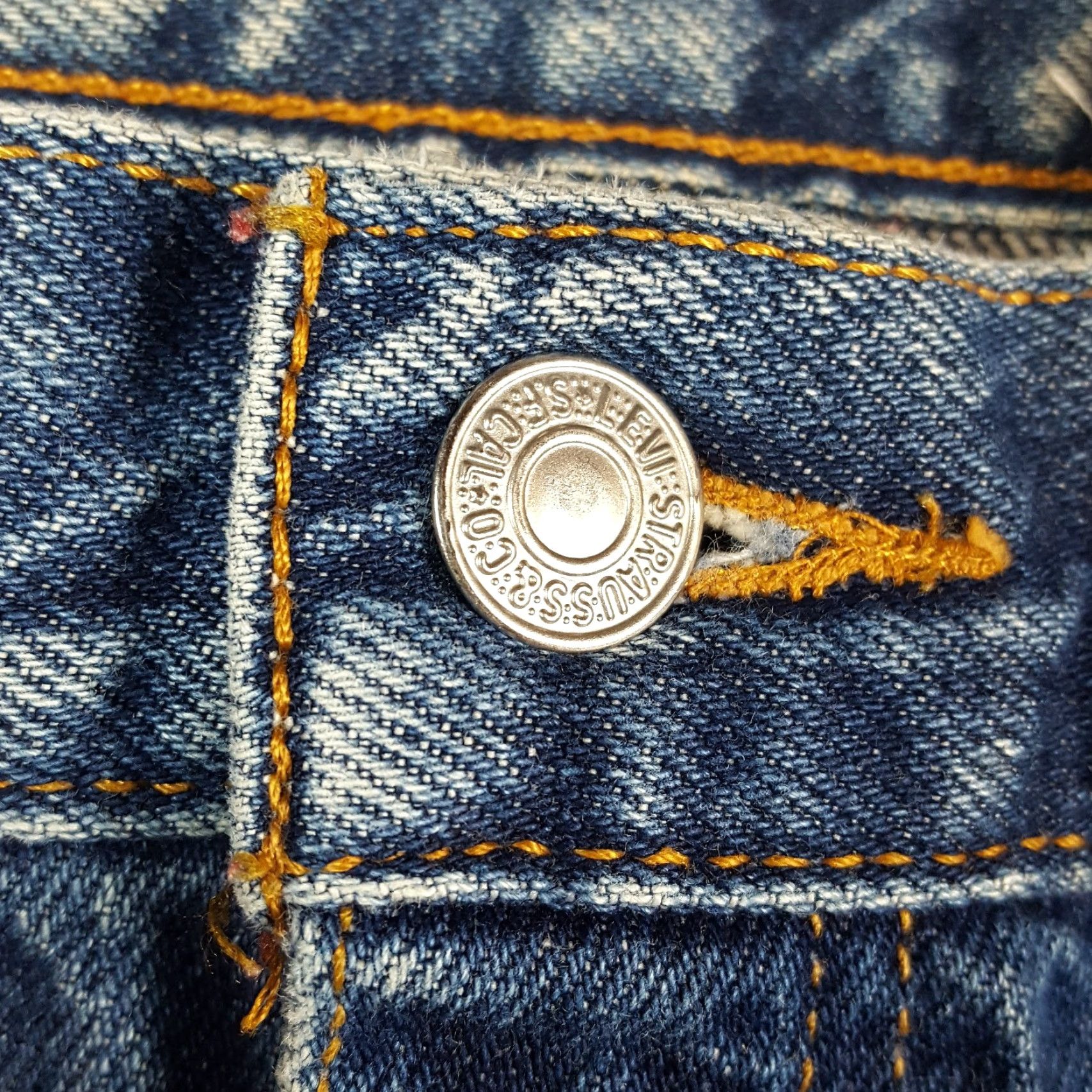 Levi's VINTAGE Levi's 505 Jeans 38x30 Straight Denim Blue 90s Western Cowboy Mens Size US 38 / EU 54 - 4 Thumbnail