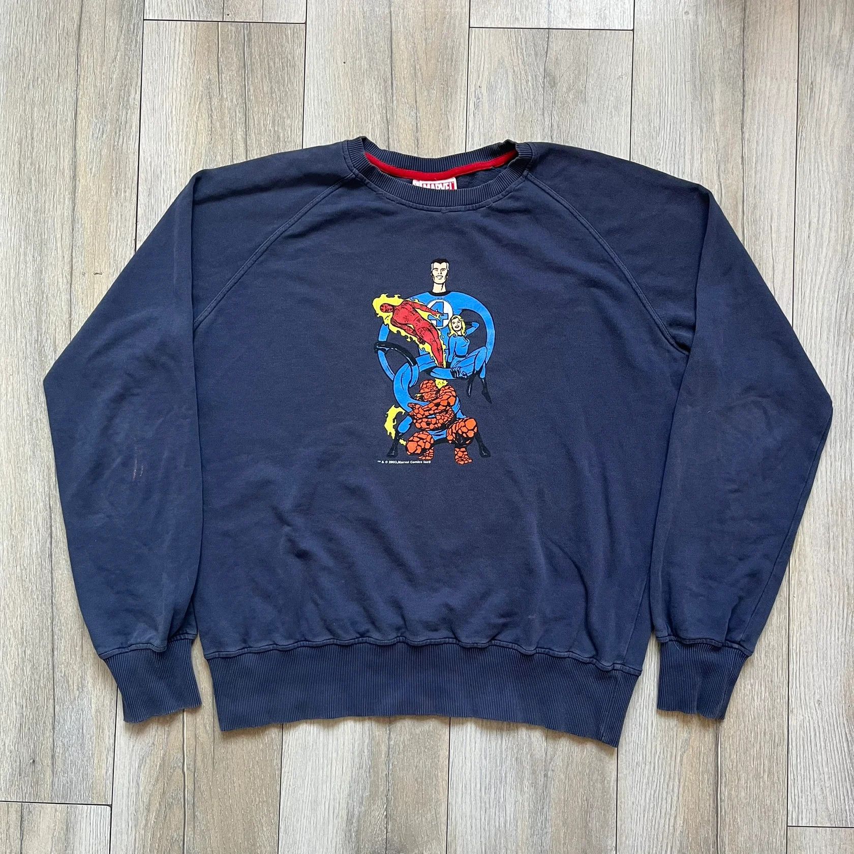 Marvel Comics Marvel Fantastic Four 2003 Navy Crewneck Size US L / EU 52-54 / 3 - 1 Thumbnail