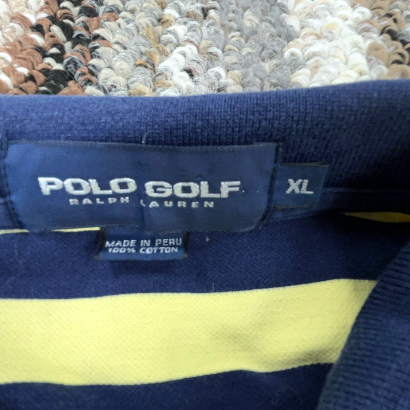 Ralph Lauren Ralph Lauren Polo Golf Shirt Men XL Striped Yellow Blue New Albany Crest Golf Club Polo Shirt Men XL Yellow Blue Striped New Albany Crest Golf Club Size US XL / EU 56 / 4 - 4 Thumbnail