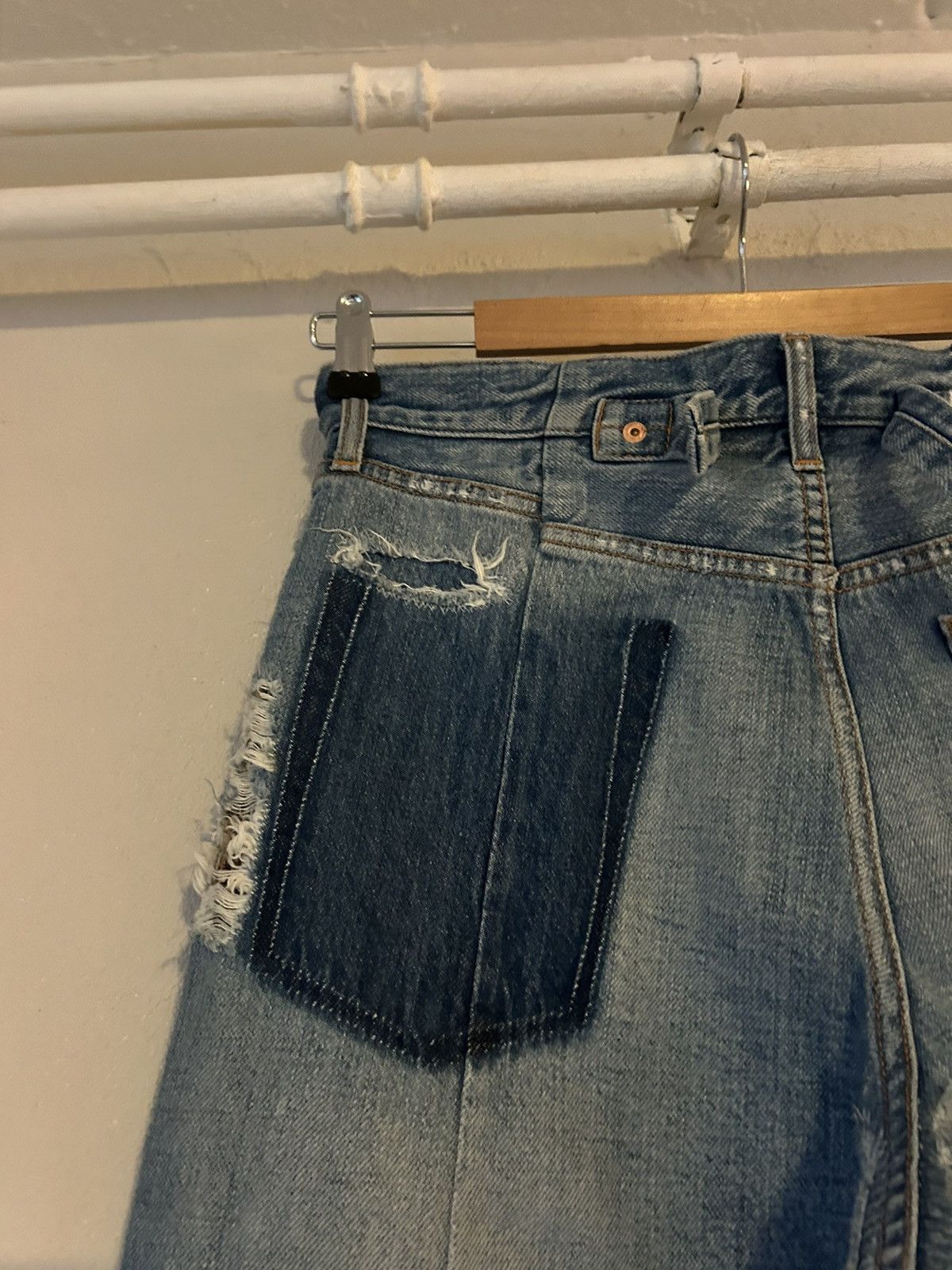 Givenchy Baggy Distressed Cropped Denim Jeans - Size 28 Size US 28 / EU 44 - 9 Thumbnail