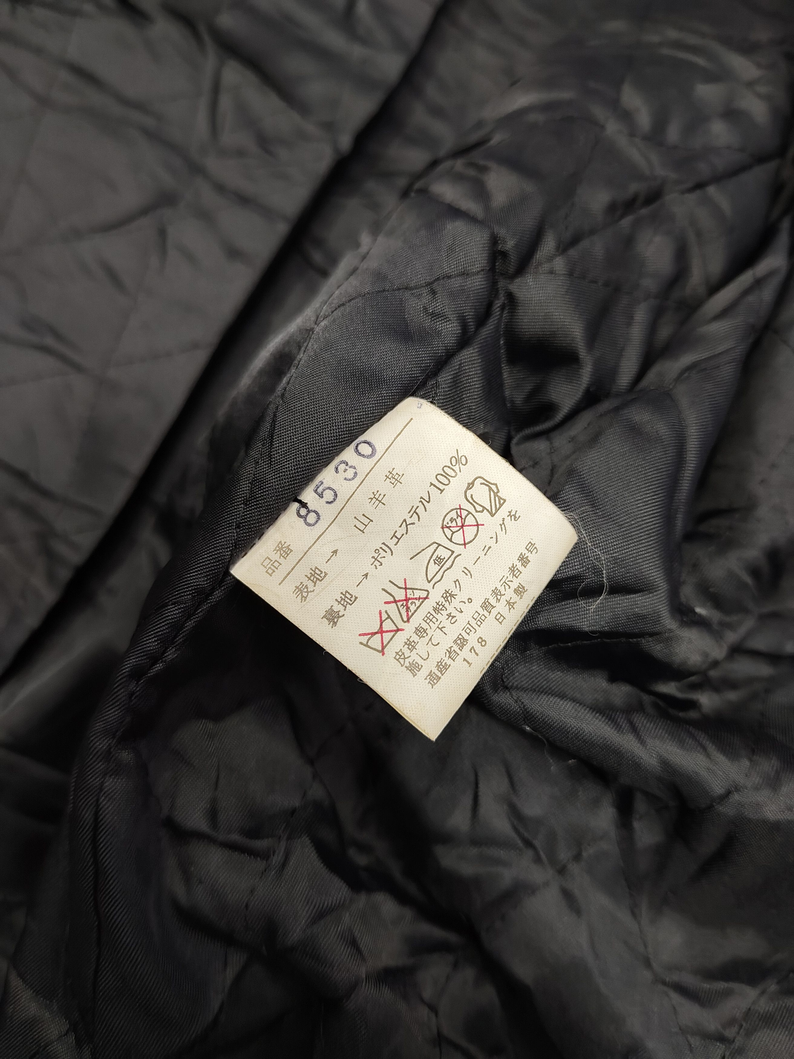 Japanese Brand 90s Unbrand🇯🇵 Real Fur Sleeve Trim Goatskin Leather Jacket Size L / US 10 / IT 46 - 12 Thumbnail