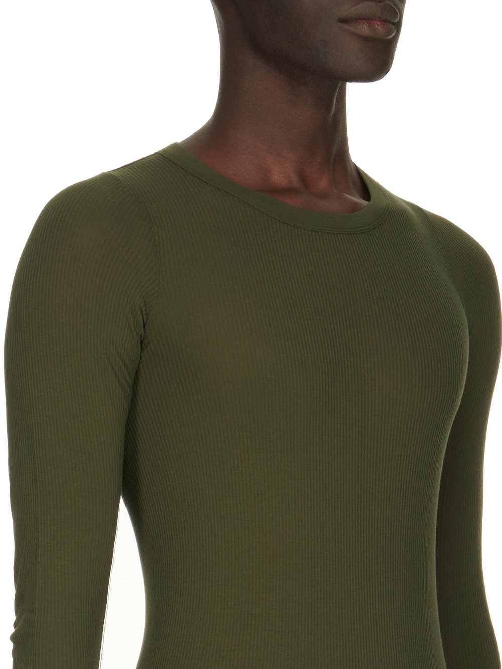 Rick Owens BNWT AW24 RICK OWENS "PORTERVILLE" RIB LS T TSHIRT FOREST S Size US S / EU 44-46 / 1 - 13 Thumbnail