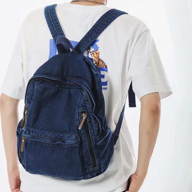 Japanese Brand Denim Backpack Size ONE SIZE - 1 Thumbnail