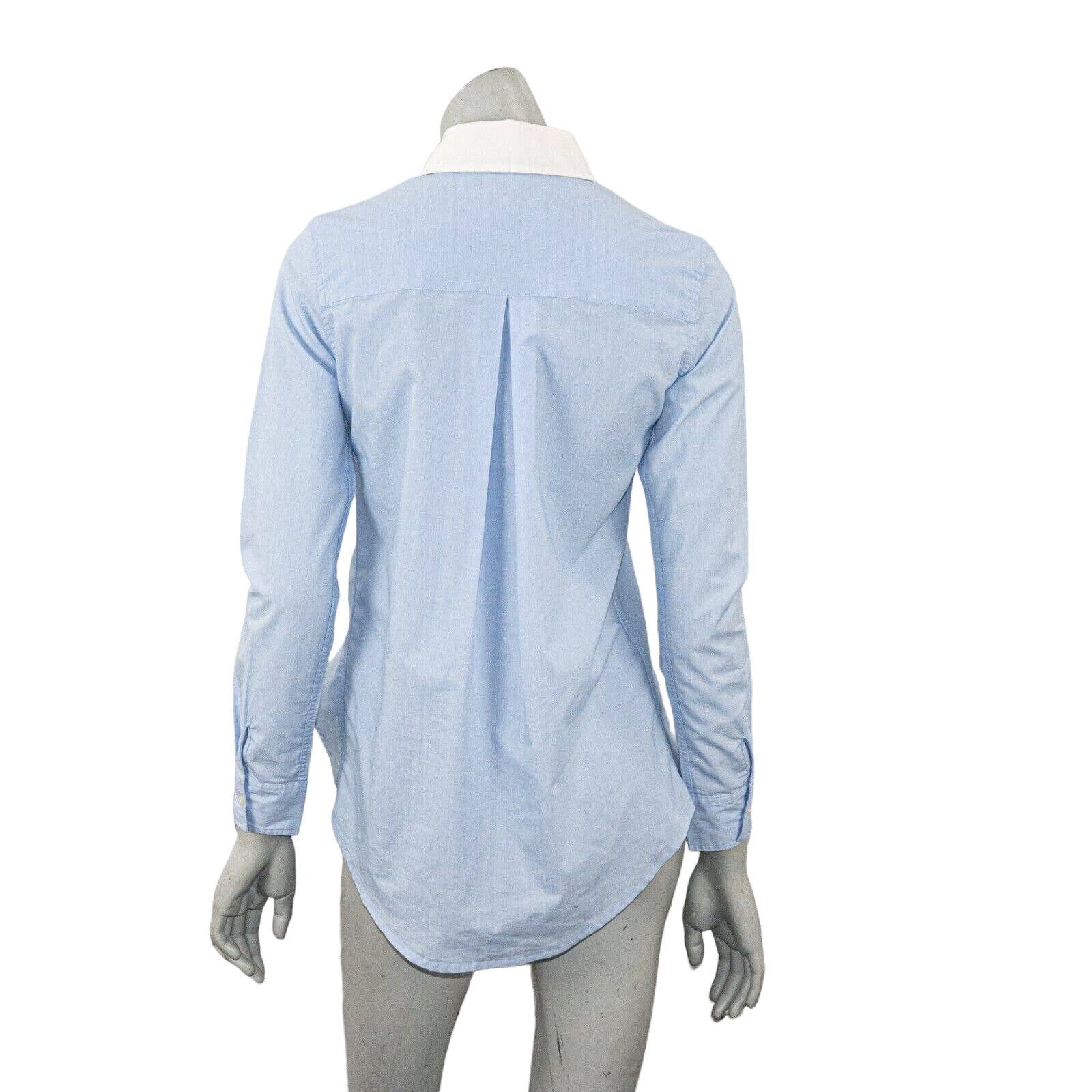 Jonathan Simkhai Jonathan Simkhai Women's Hi low Cropped front Oxford Shirt Size S / US 4 / IT 40 - 7 Thumbnail